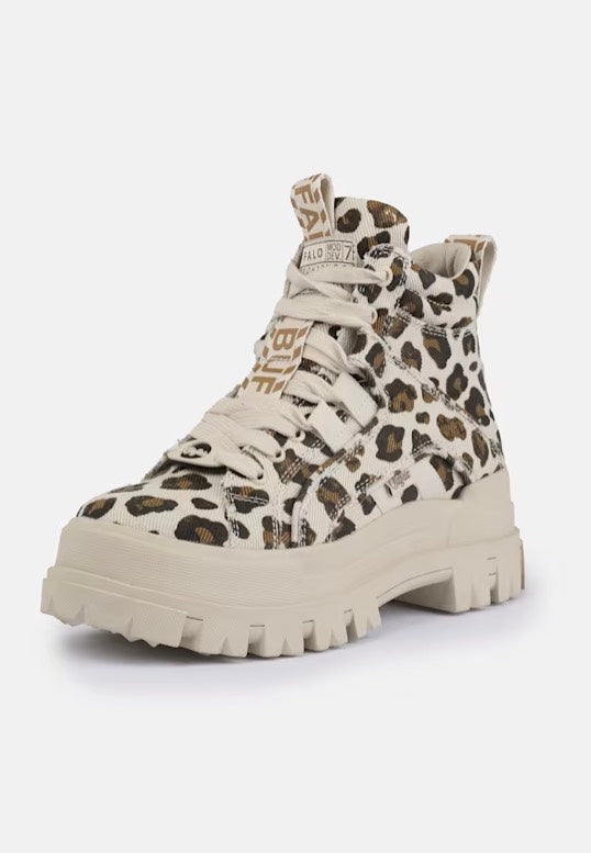 Buffalo - Aspha NC Mid Vegan Beige/Black/Leo - Girl Shoes | Women-Image