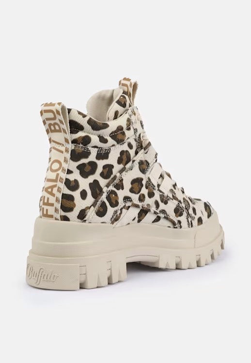 Buffalo - Aspha NC Mid Vegan Beige/Black/Leo - Girl Shoes | Women-Image