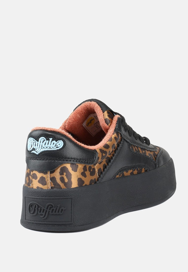 Buffalo - Cajo Vegan Nappa/Satin Leo/Black - Girl Shoes | Women-Image