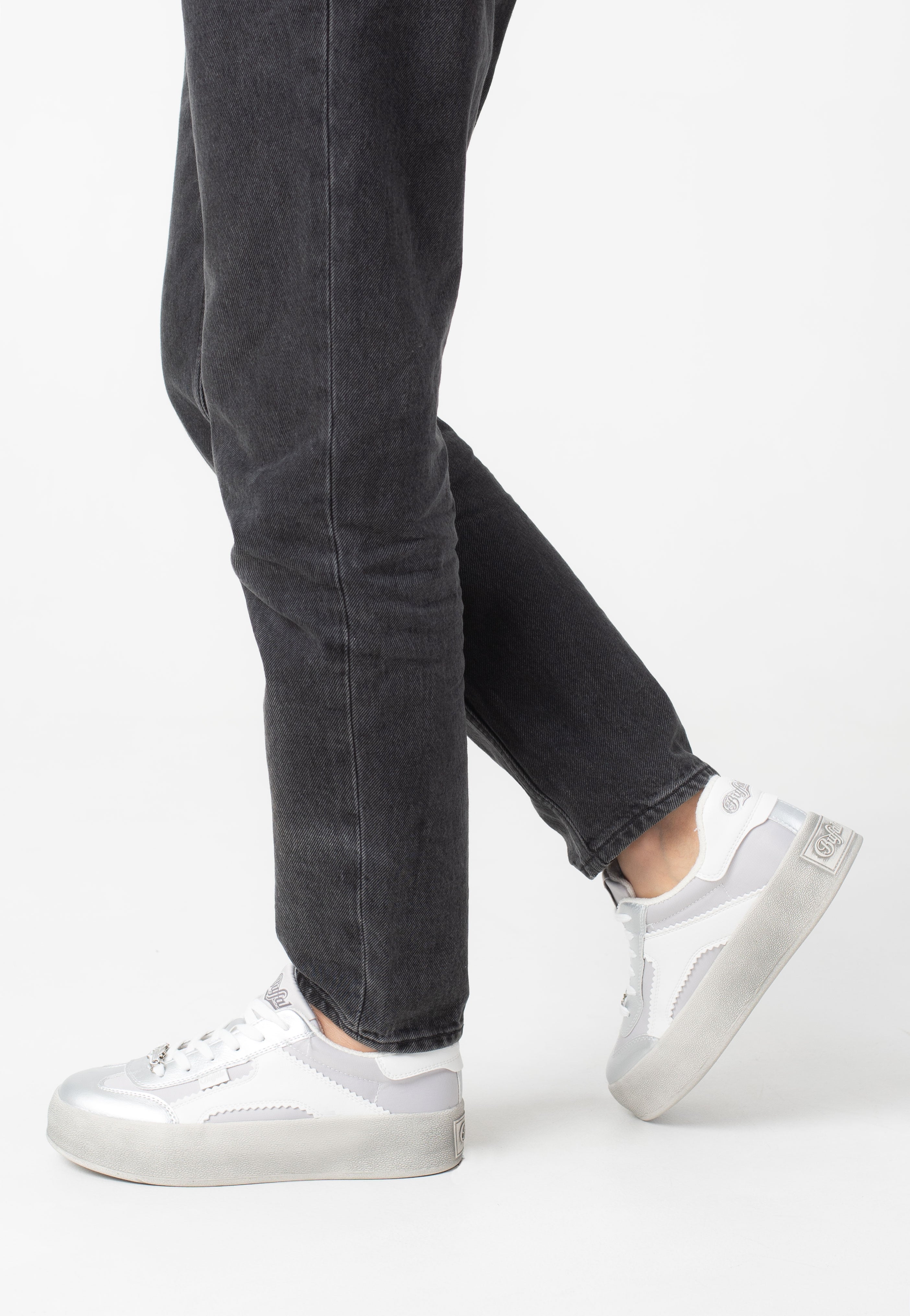 Buffalo - Cajo Silver/White - Girl Shoes | Women-Image