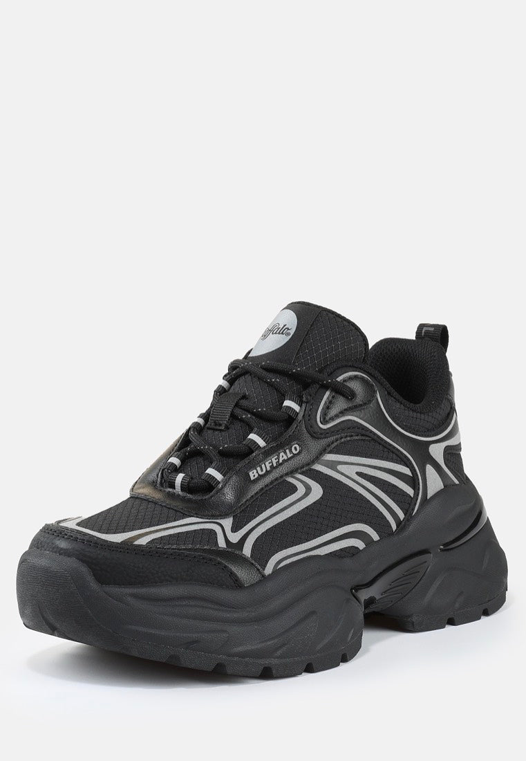 Buffalo - Claw Vegan Nappa/Nylon Black - Girl Shoes | Women-Image