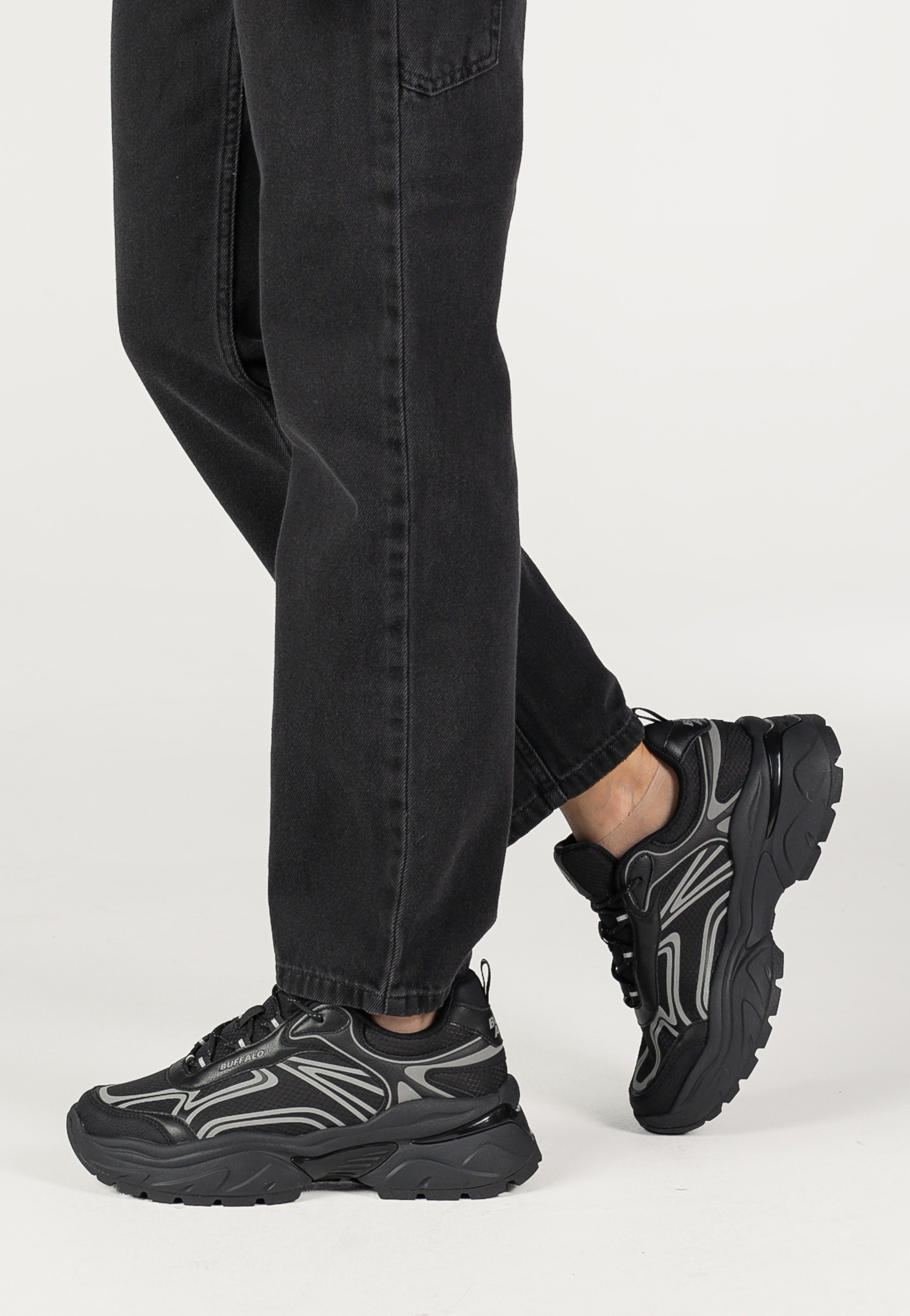 Buffalo - Claw Vegan Nappa/Nylon Black - Girl Shoes | Women-Image