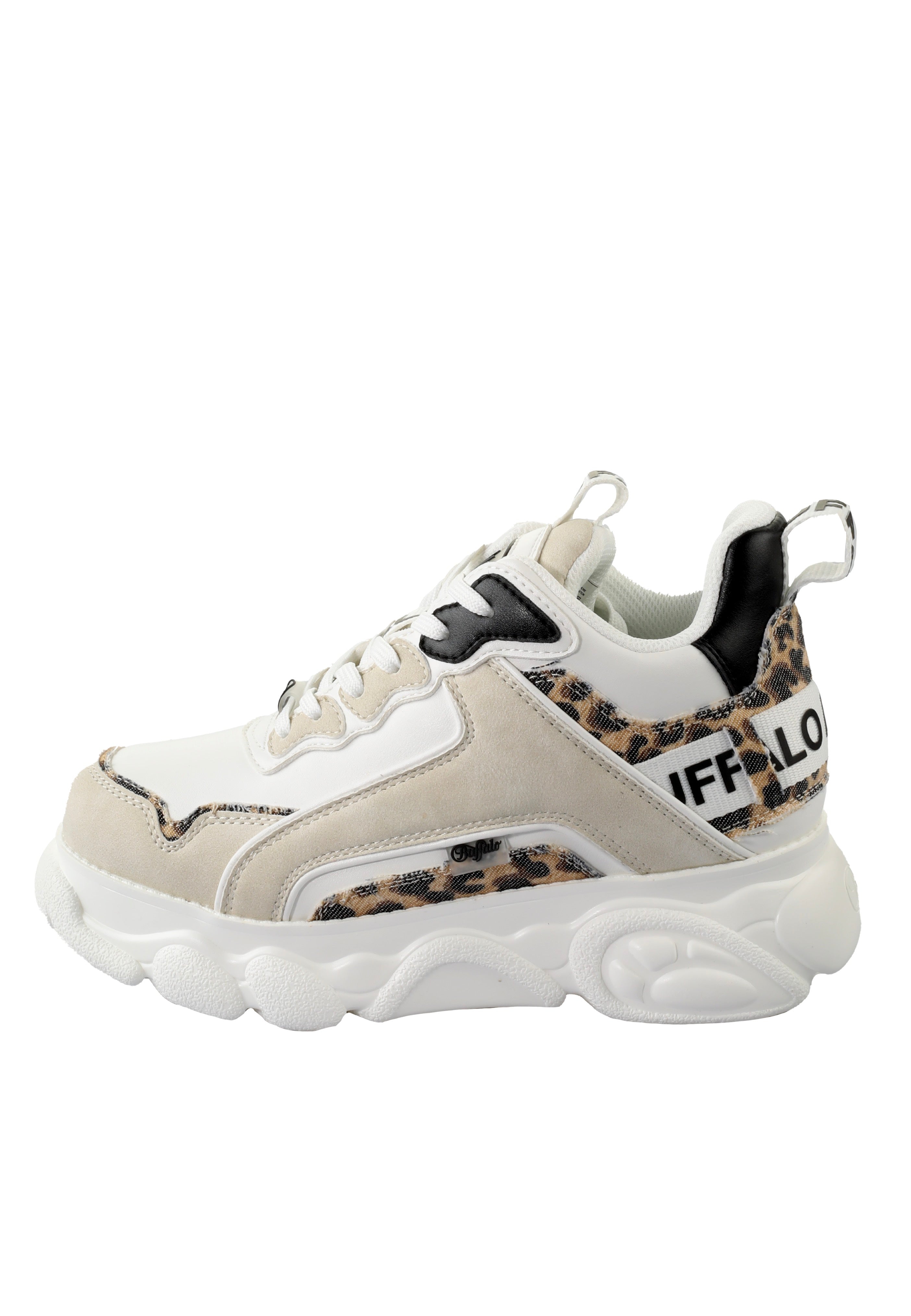 Buffalo CLD Chai Vegan White/Beige/Leo - Girl Shoes | Impericon