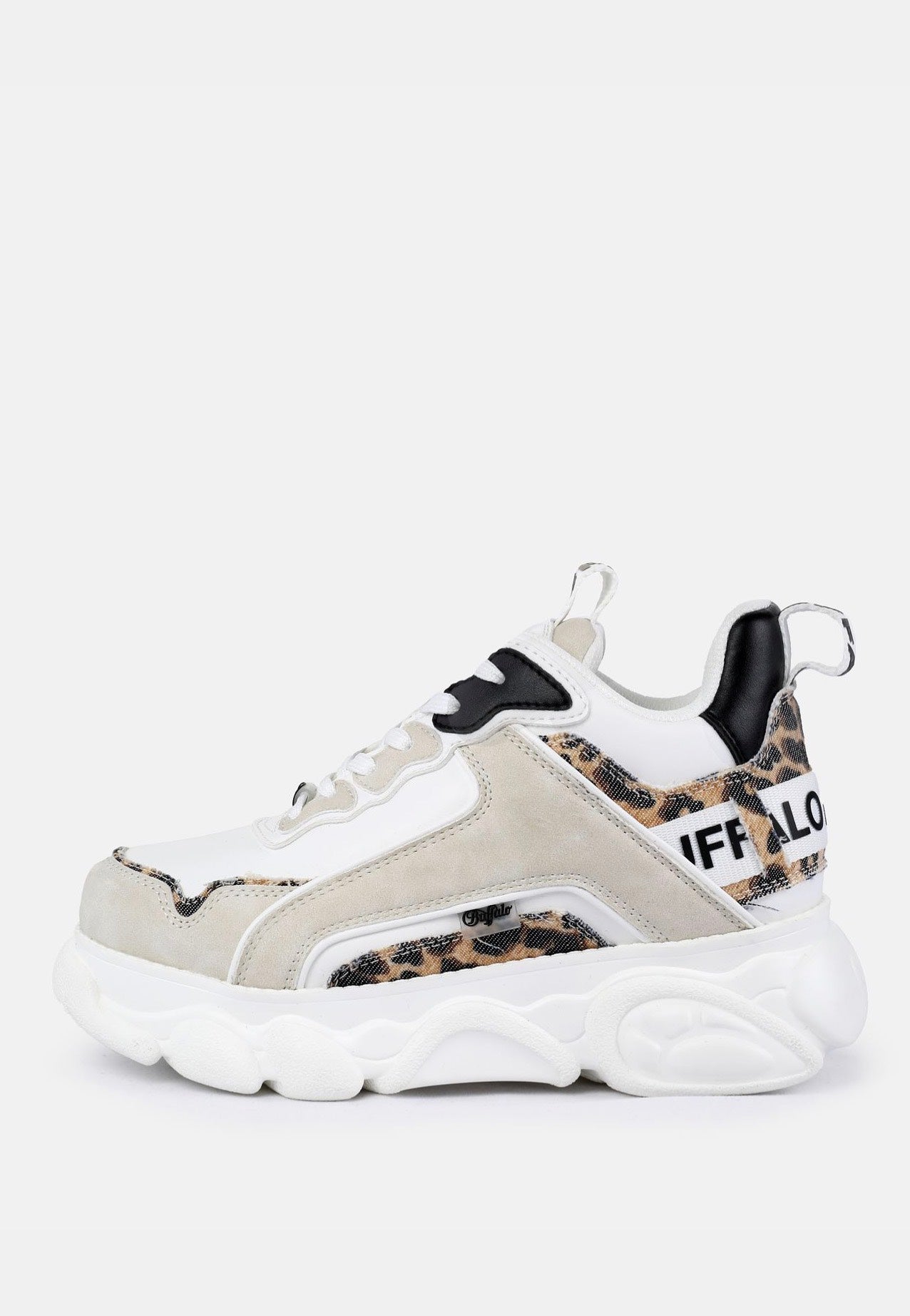 Buffalo - CLD Chai Vegan White/Beige/Leo - Girl Shoes | Women-Image