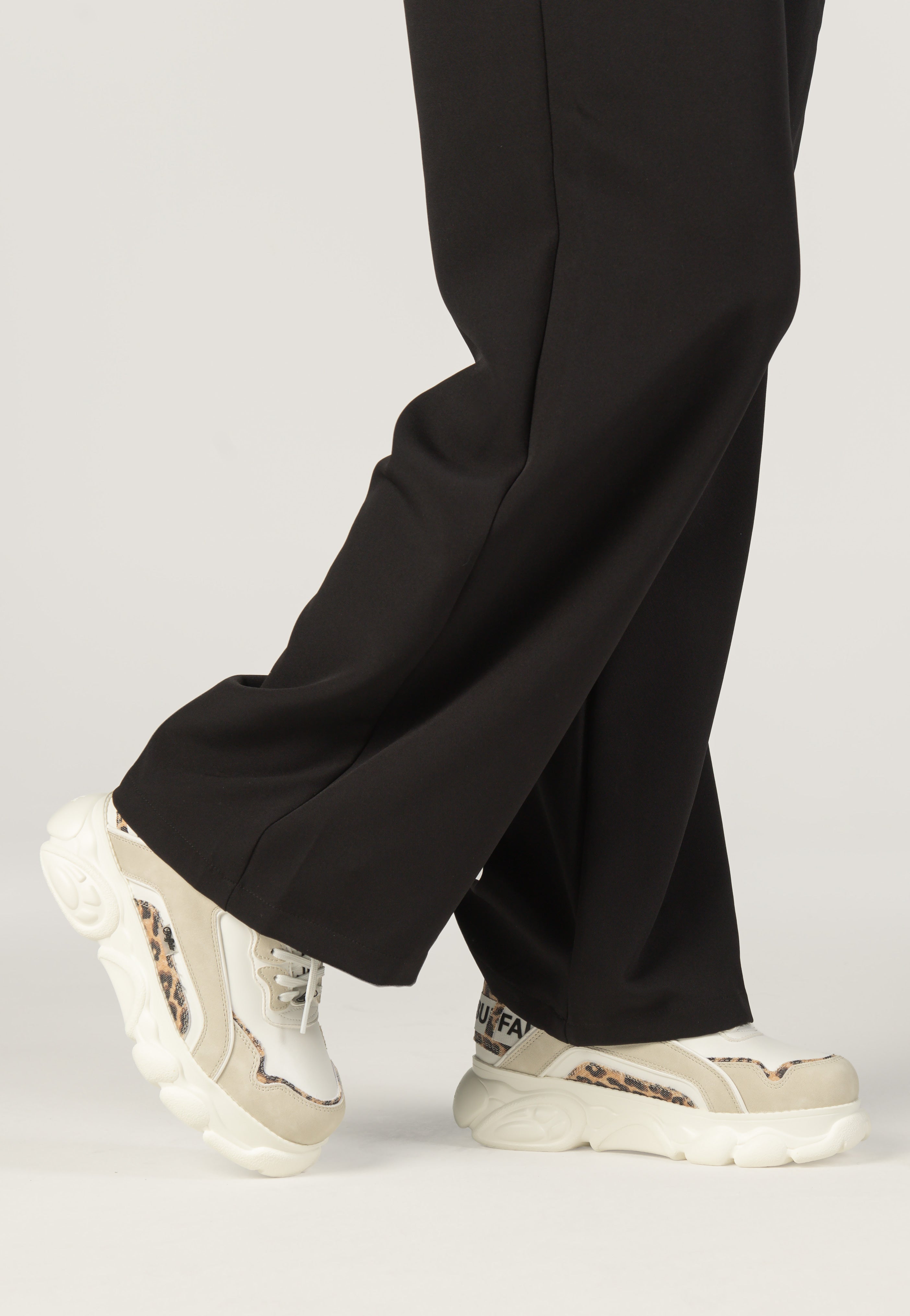 Buffalo - CLD Chai Vegan White/Beige/Leo - Girl Shoes | Women-Image