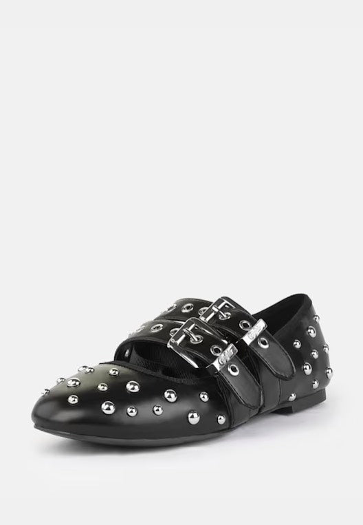 Buffalo - Daphne Stud Vegan Nappa Black - Girl Sandals | Women-Image