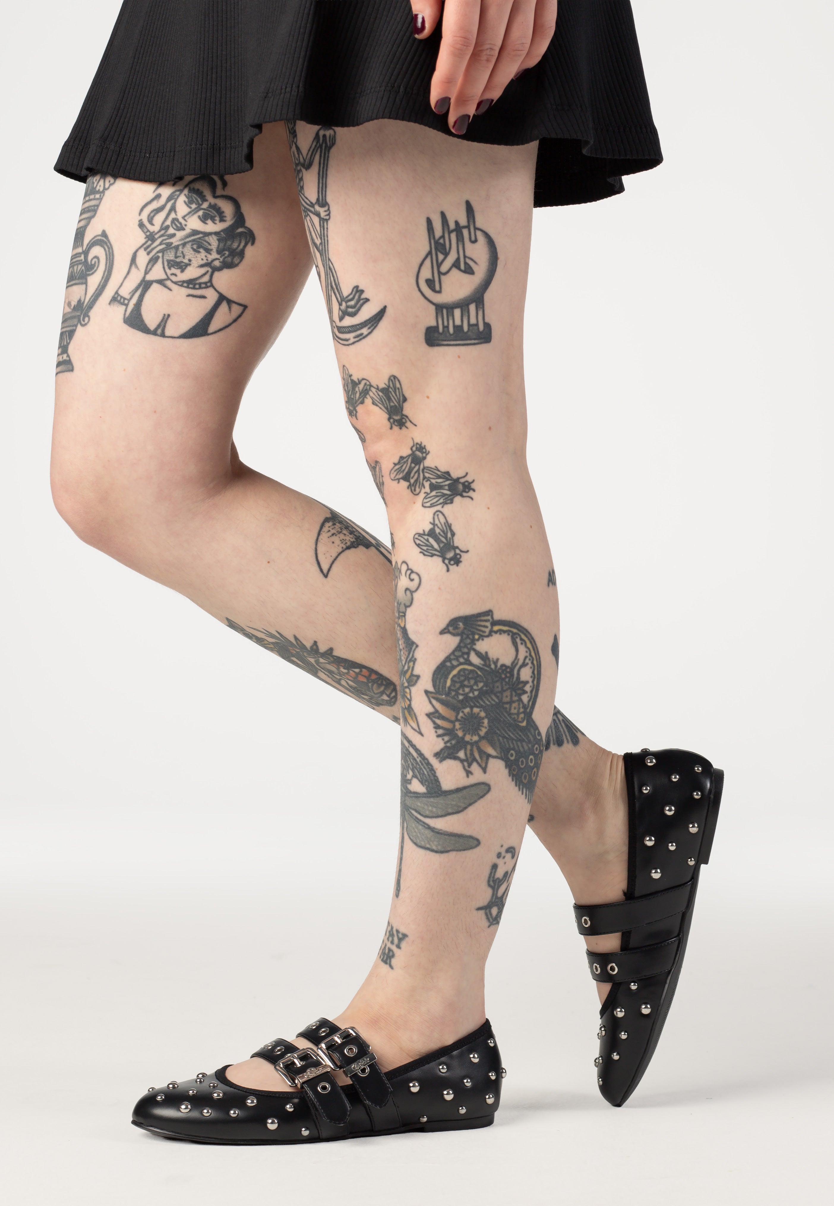 Buffalo - Daphne Stud Vegan Nappa Black - Girl Sandals | Women-Image
