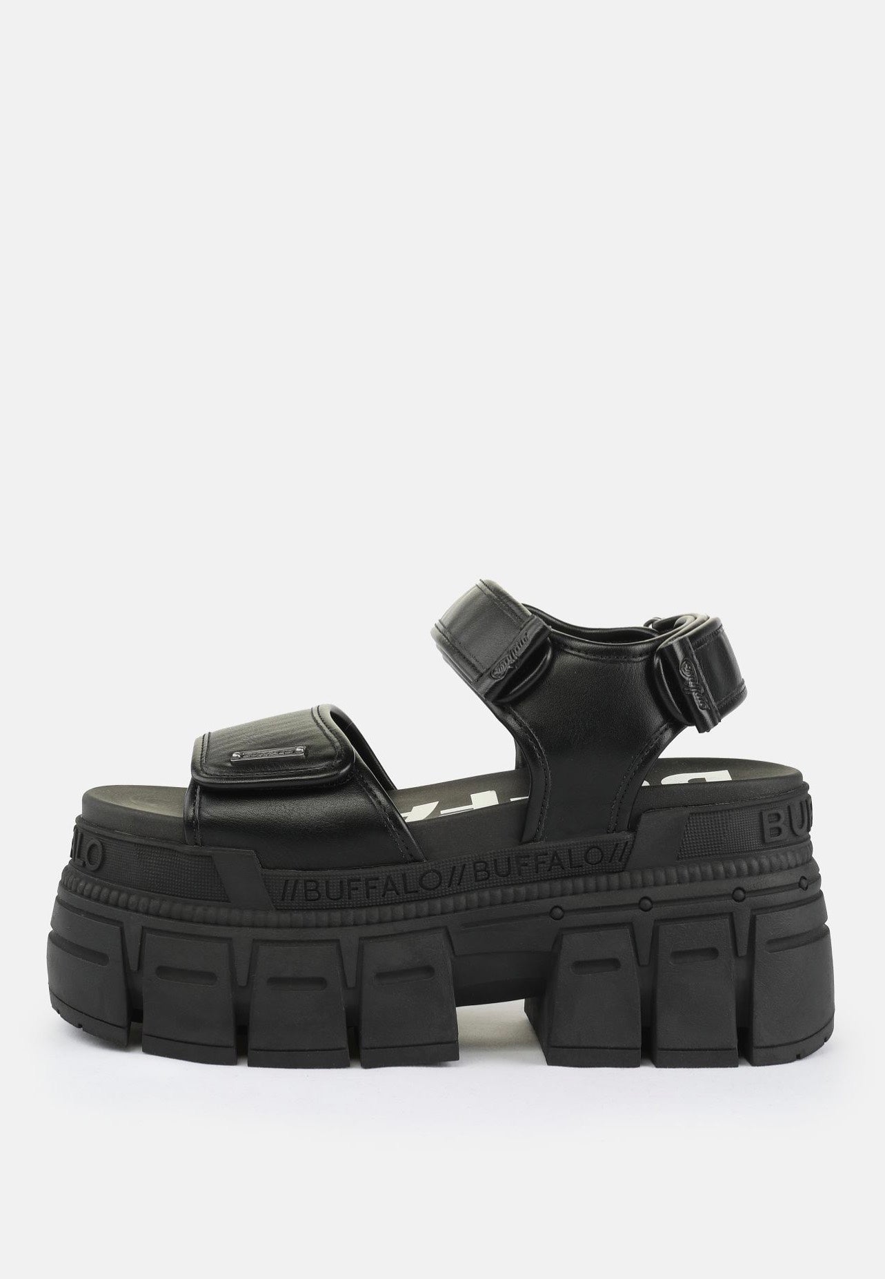 Buffalo - Gospher Sandal Velc Vegan Nappa Black - Girl Sandals | Women-Image
