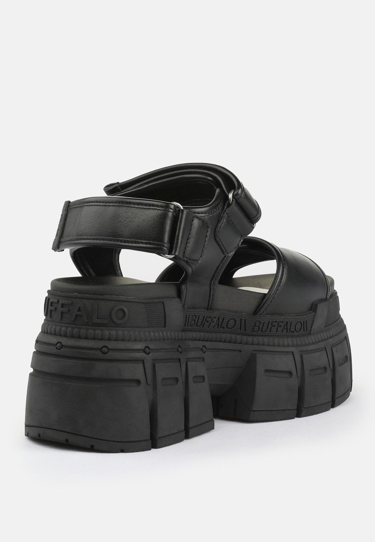 Buffalo - Gospher Sandal Velc Vegan Nappa Black - Girl Sandals | Women-Image