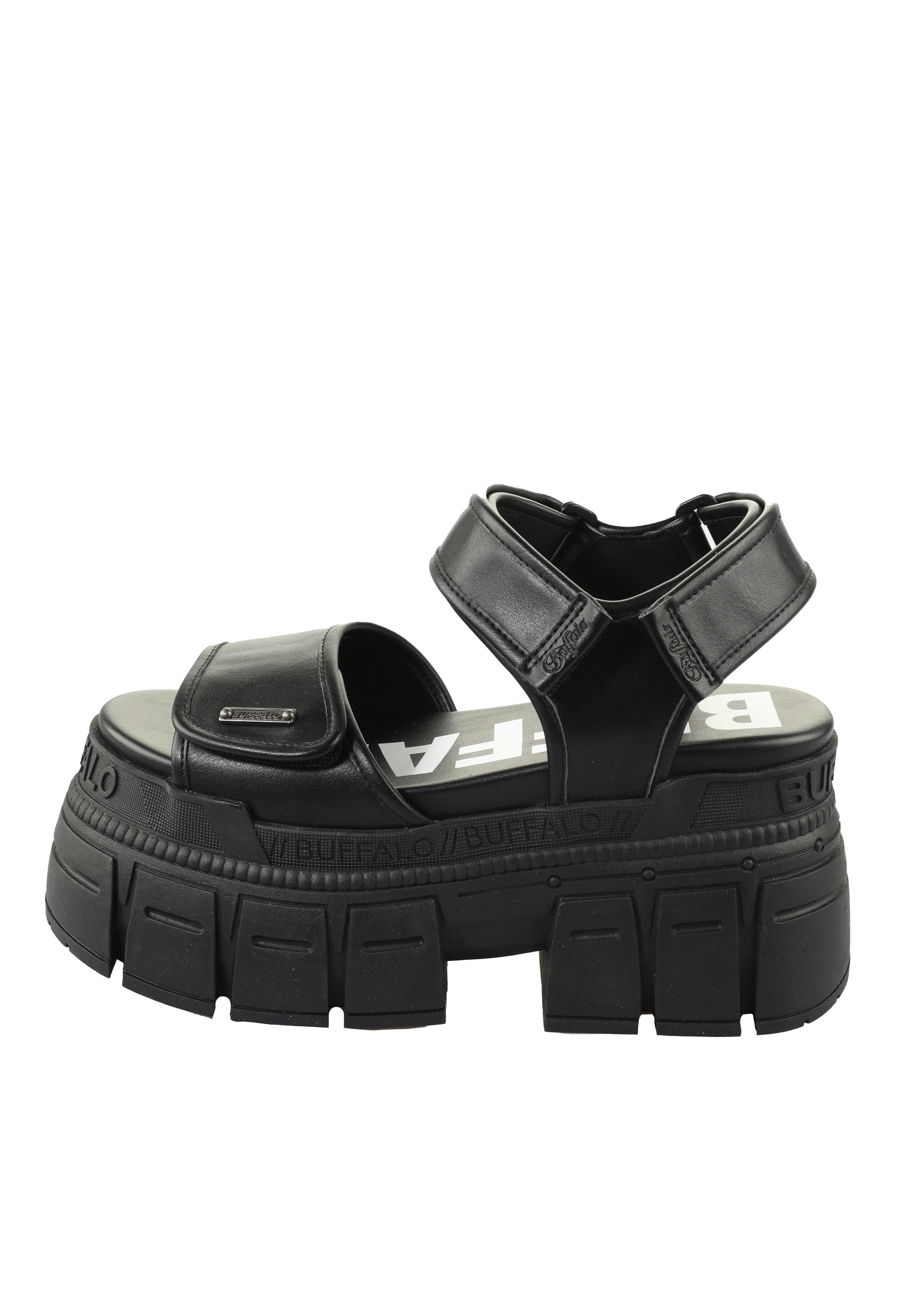 Buffalo - Gospher Sandal Velc Vegan Nappa Black - Girl Sandals | Women-Image