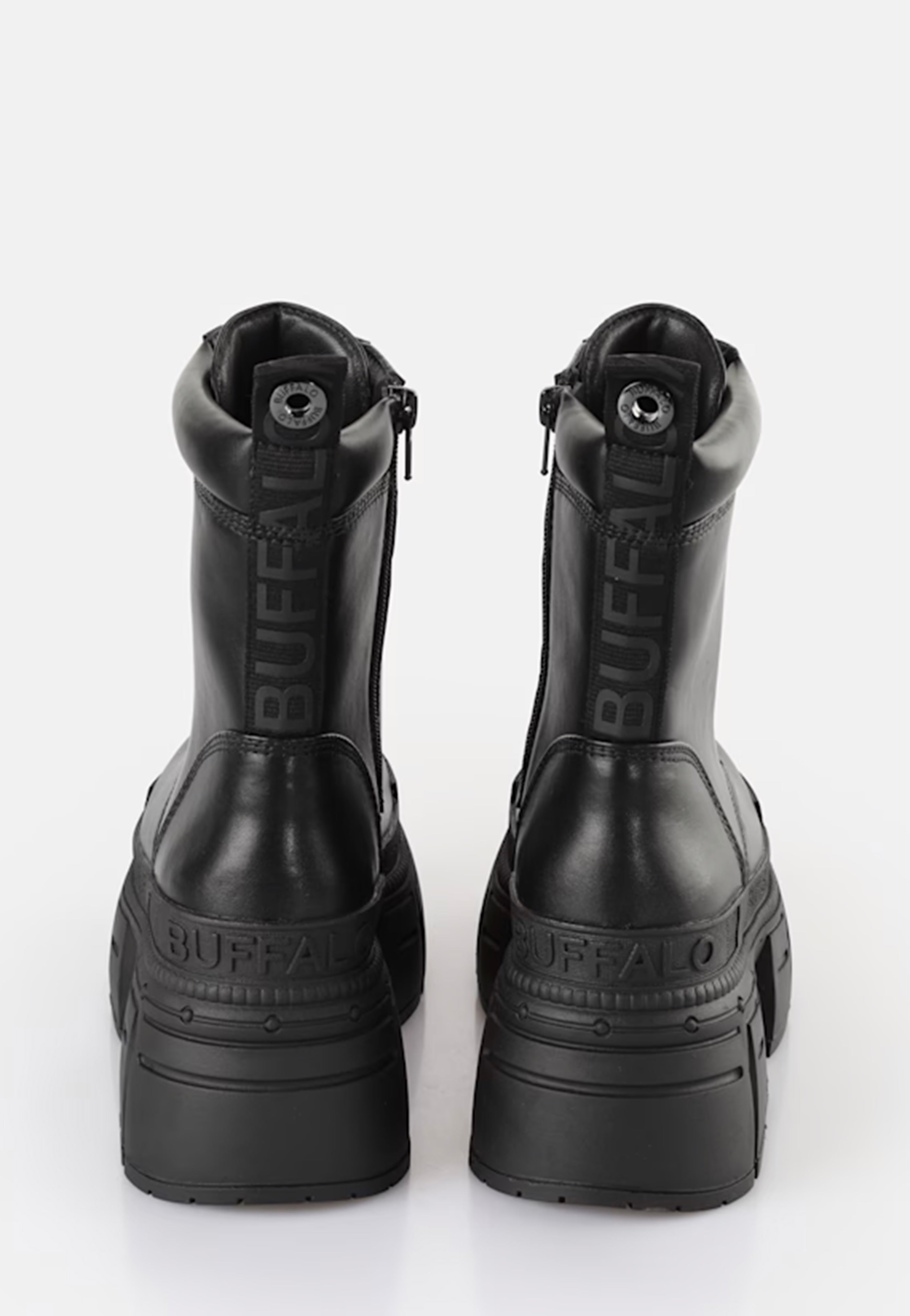 Buffalo Gospher Zip Boot Vegan Nappa Black - Girl Shoes | Impericon