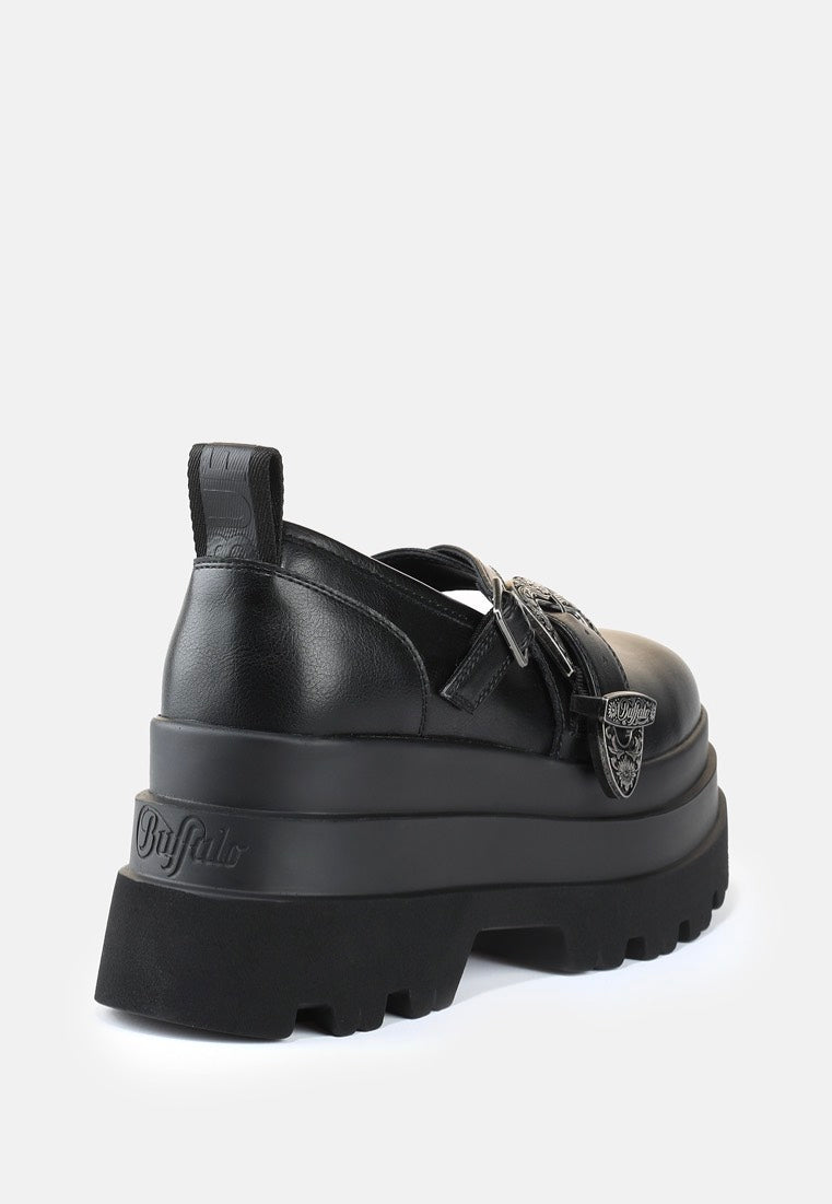Buffalo - Jupiter West Ballerina Vegan Nappa Black - Girl Shoes | Women-Image