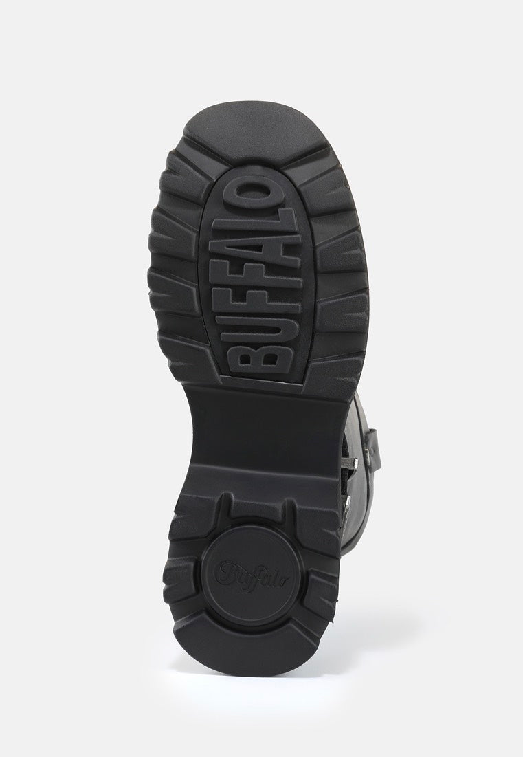 Buffalo - Jupiter West Lace Up High Vegan Nappa Black - Girl Shoes | Women-Image