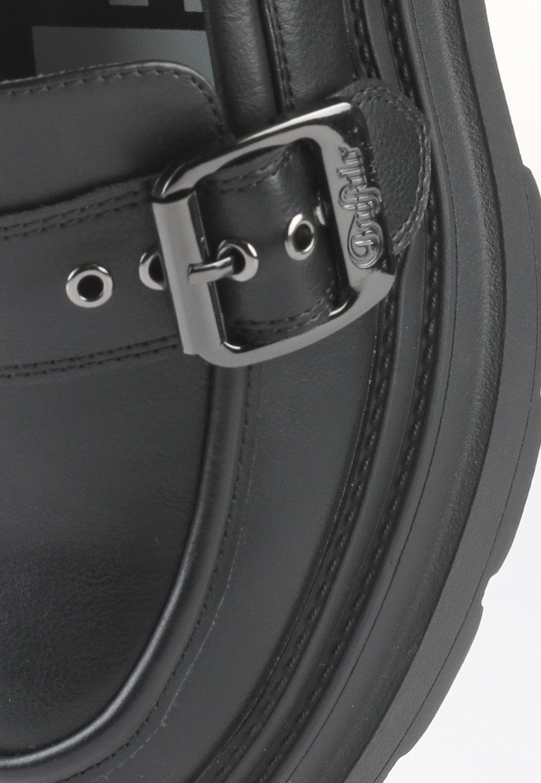 Buffalo - Mars Loafer Buckle Vegan Nappa Black - Girl Shoes | Women-Image