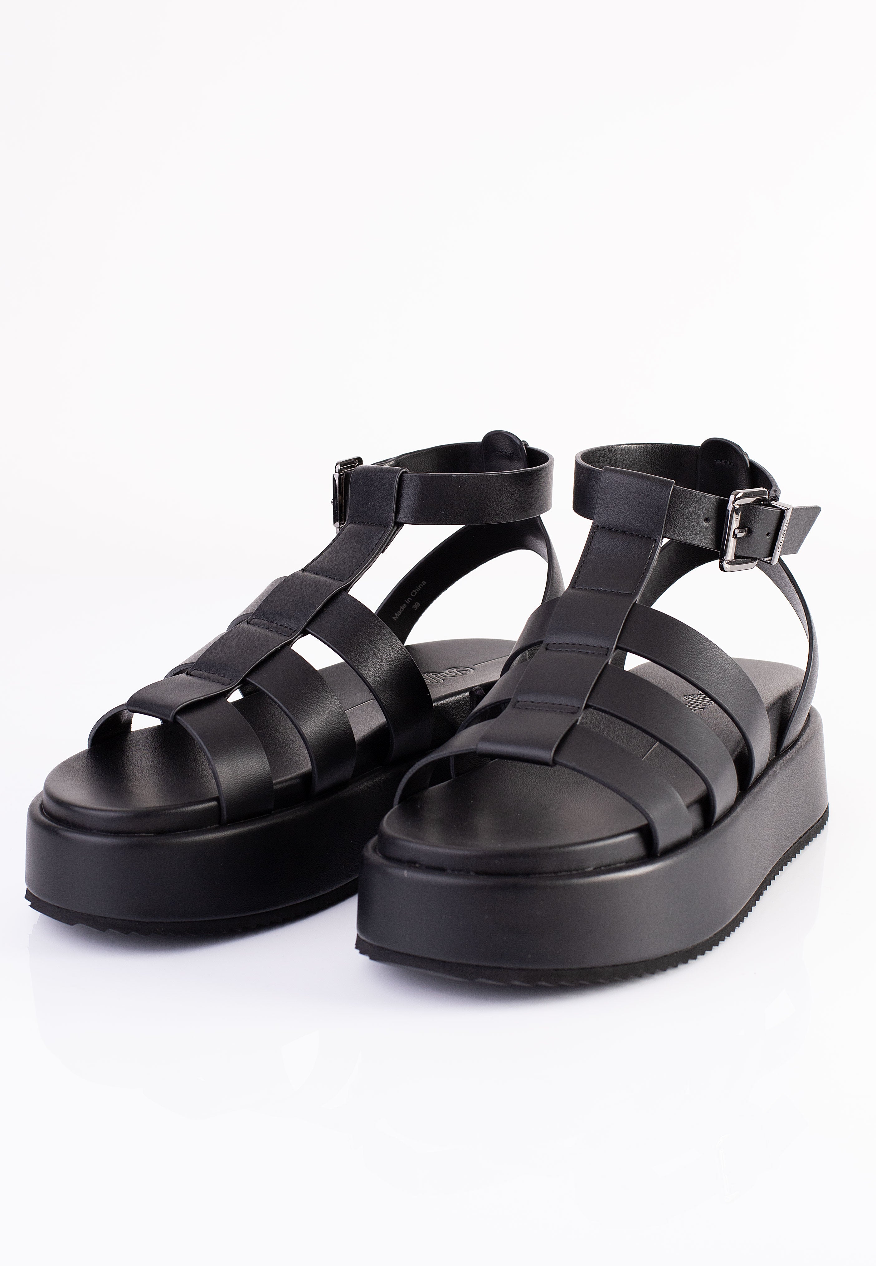 Buffalo - Noa Greek Vegan Nappa Black - Girl Sandals | Women-Image
