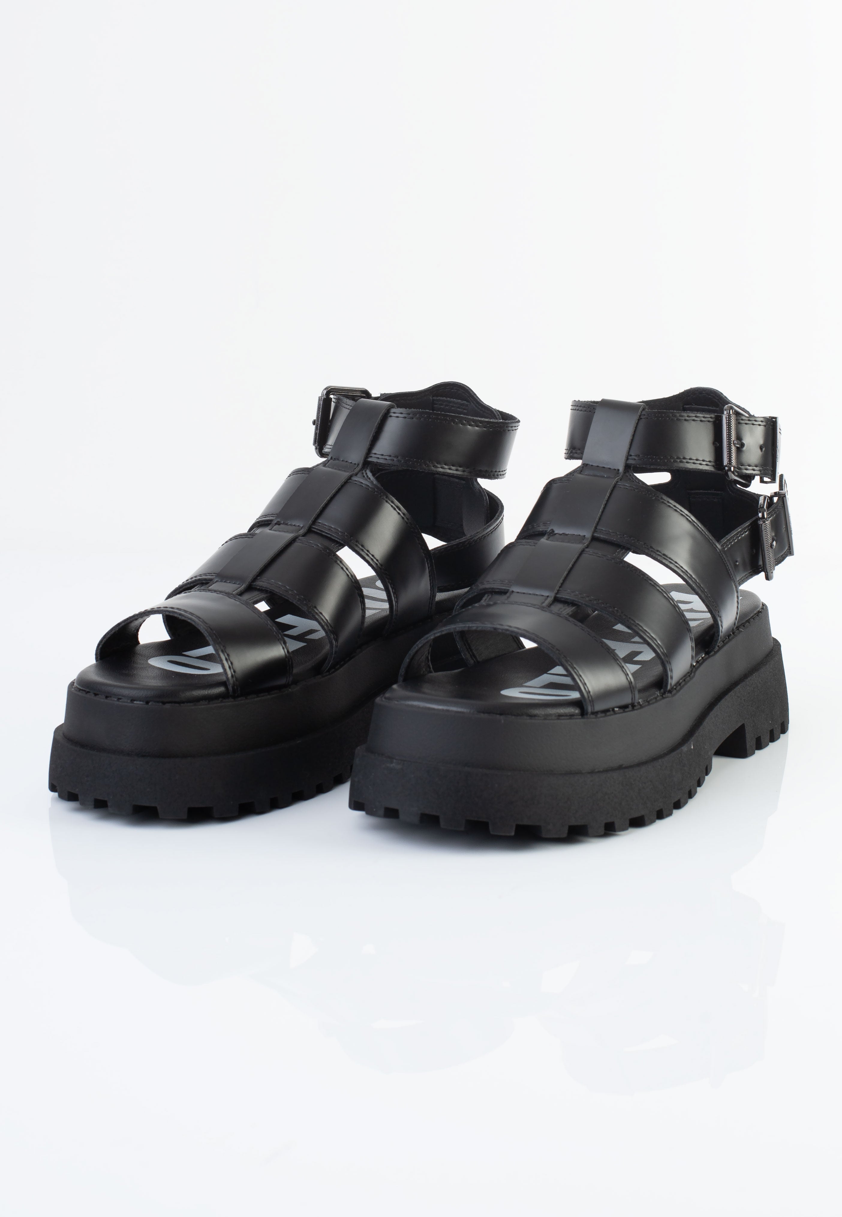 Buffalo - Pluto Vegan Nappa Gld Black - Girl Sandals | Women-Image
