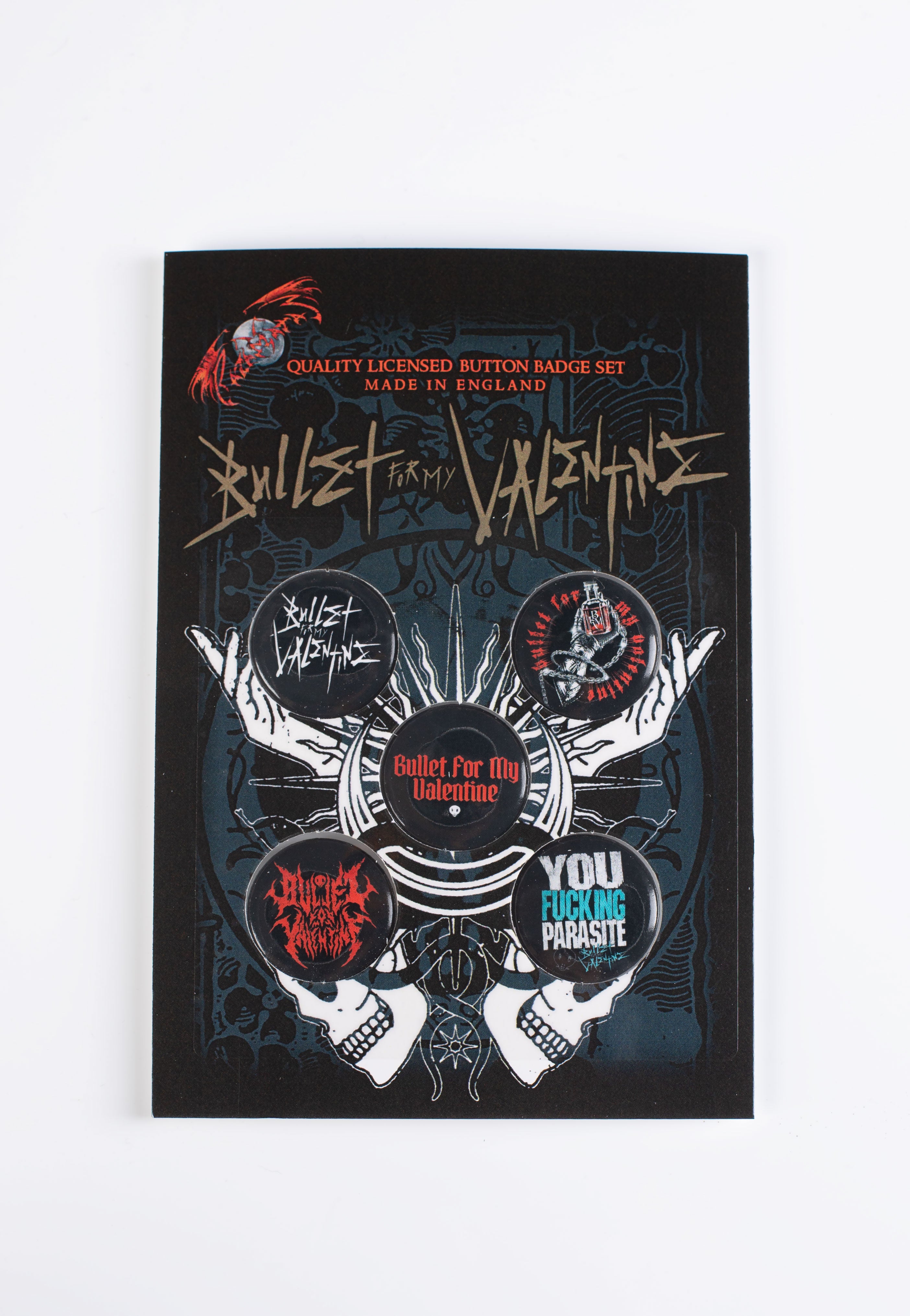 Bullet For My Valentine - Logo - Button | Neutral-Image