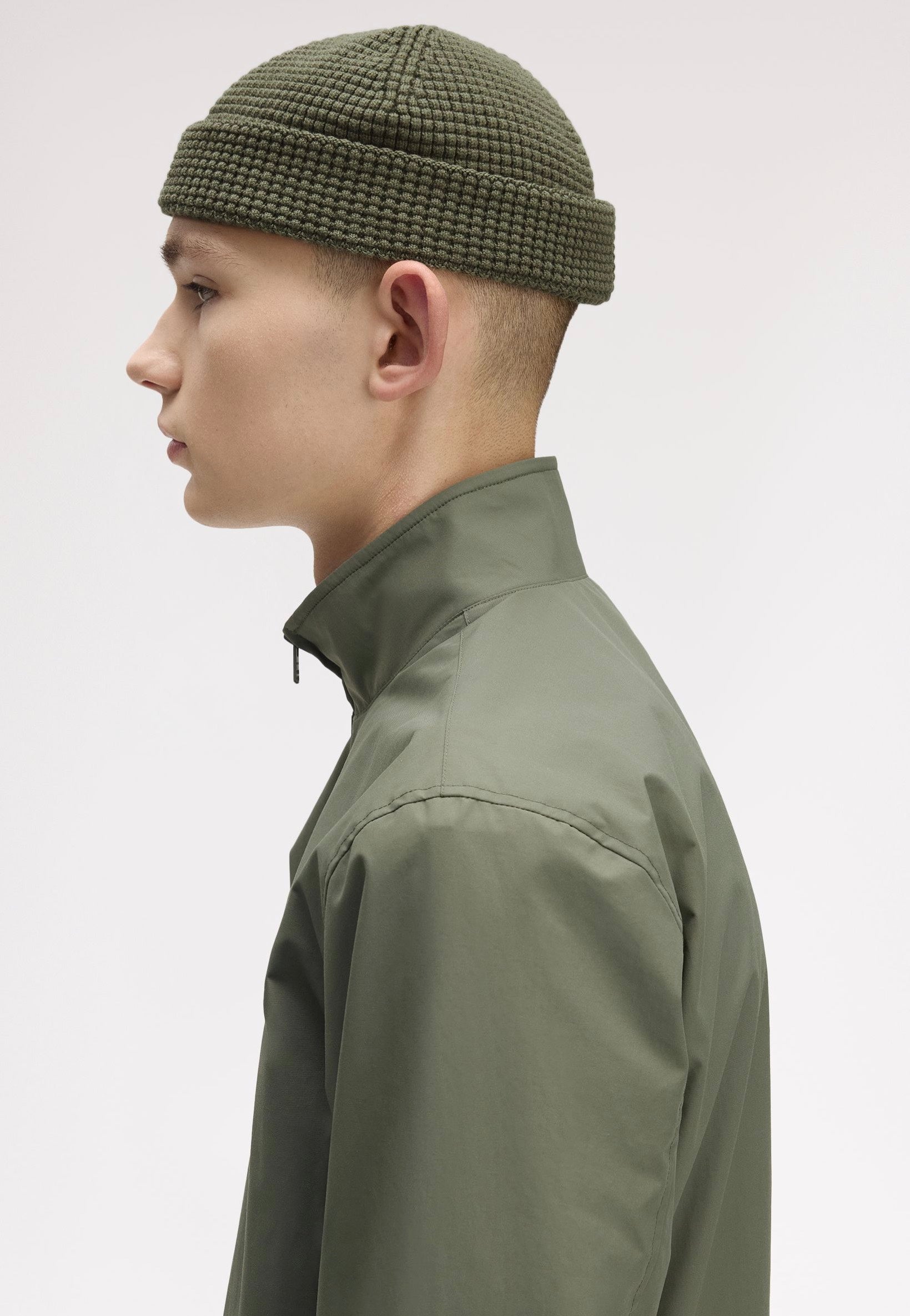 Fred Perry - Waffle Laurel Wreath Green - Beanie | Neutral-Image