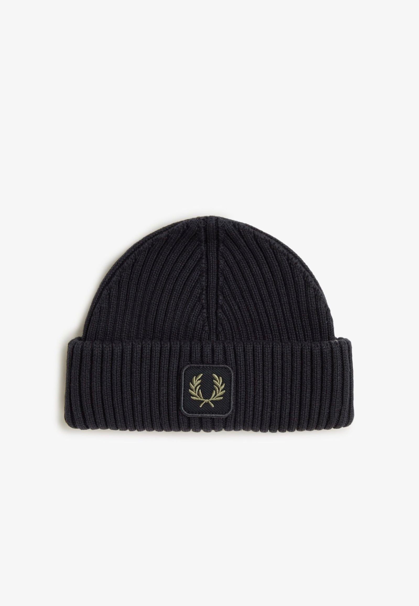 Fred Perry - Cotton Ribbed Black - Beanie | Neutral-Image