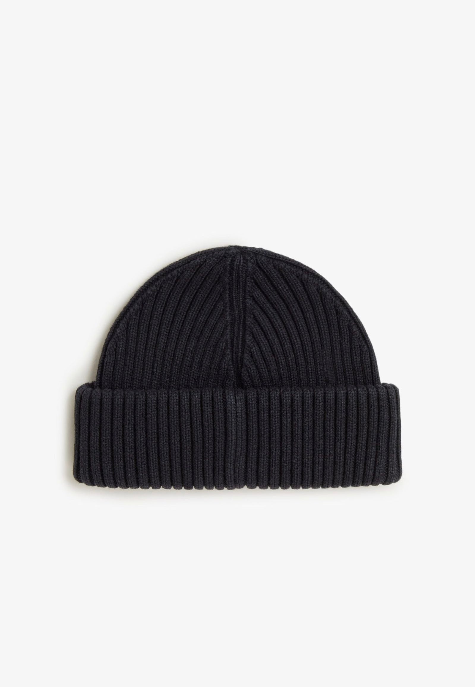 Fred Perry - Cotton Ribbed Black - Beanie | Neutral-Image