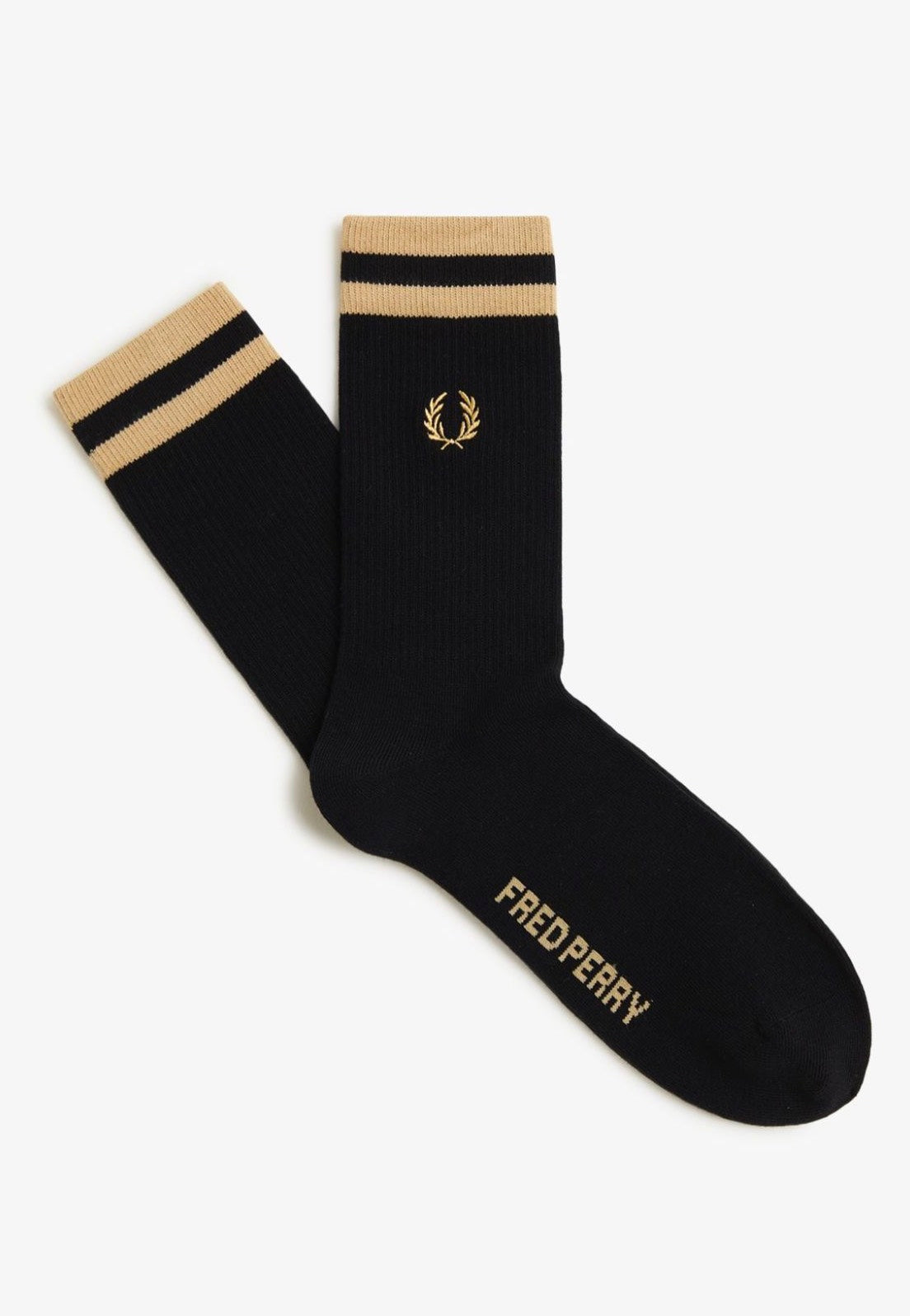 Fred Perry - Tipped Sports Black/Champagne - Socks | Neutral-Image