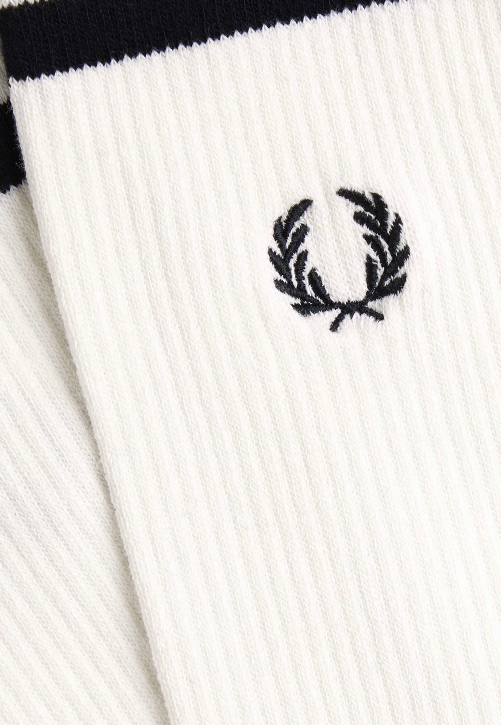 Fred Perry - Tipped Sports Snow White/Black - Socks | Neutral-Image