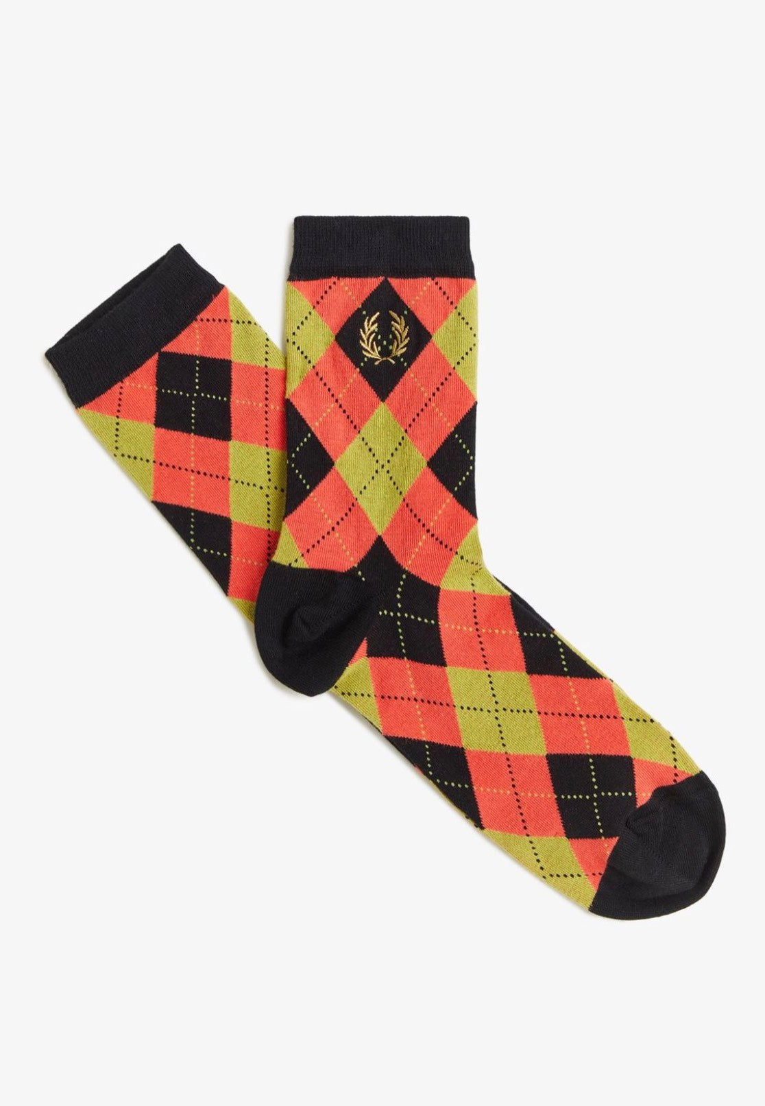 Fred Perry x Amy Winehouse - Amy Argyle Flamingo Tan - Socks | Neutral-Image