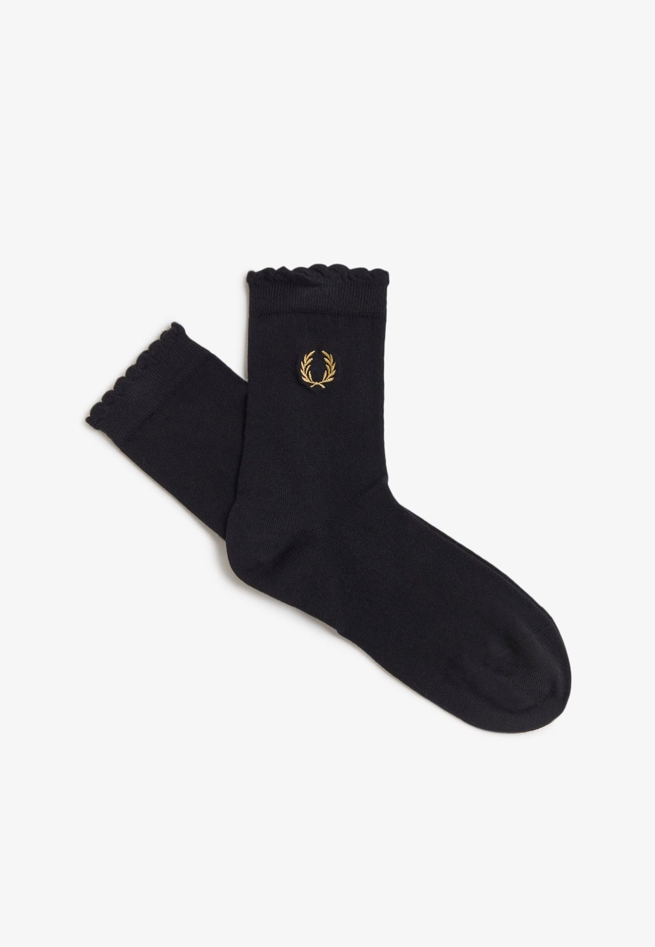 Fred Perry x Amy Winehouse - Amy Lettuce Edge Black - Socks | Women-Image