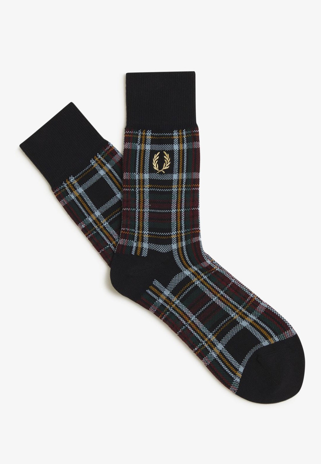 Fred Perry - Tartan Black - Socks | Neutral-Image