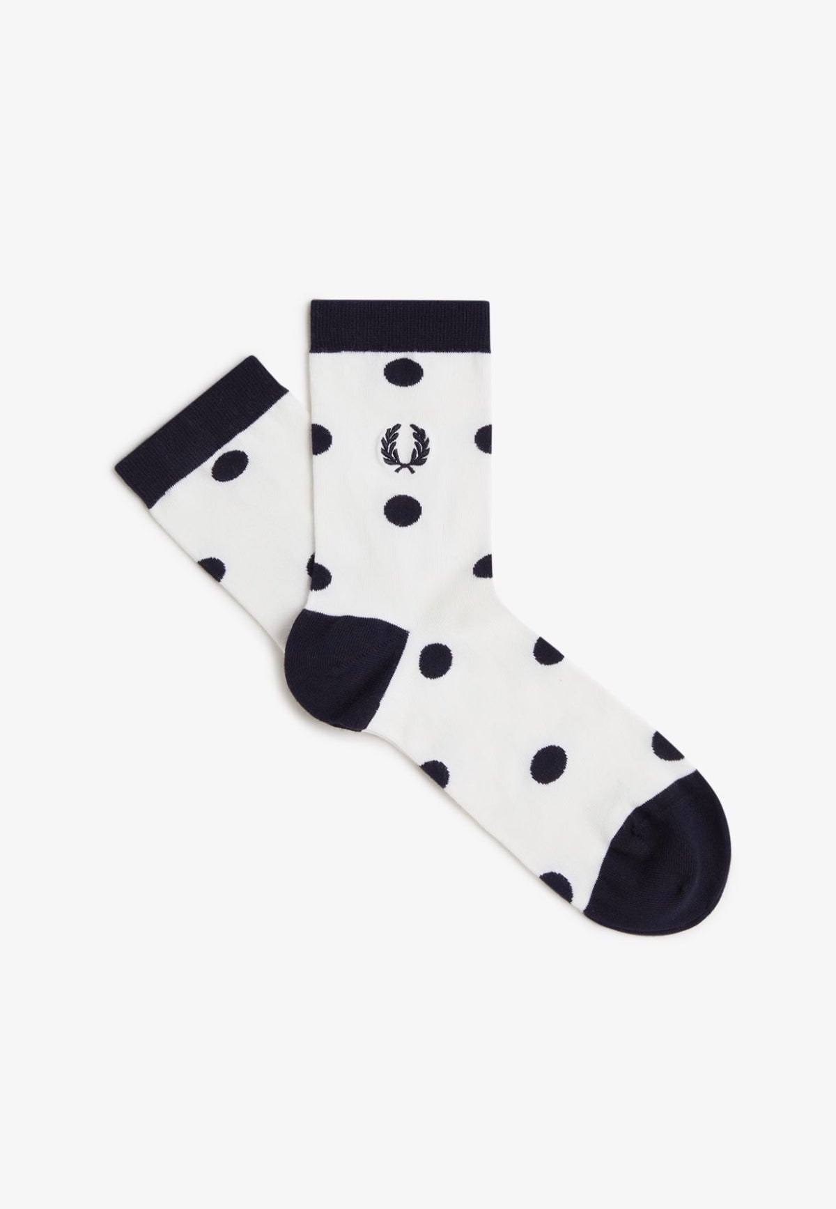 Fred Perry x Amy Winehouse Amy Polka Dot Snow White Socks | Women-Image