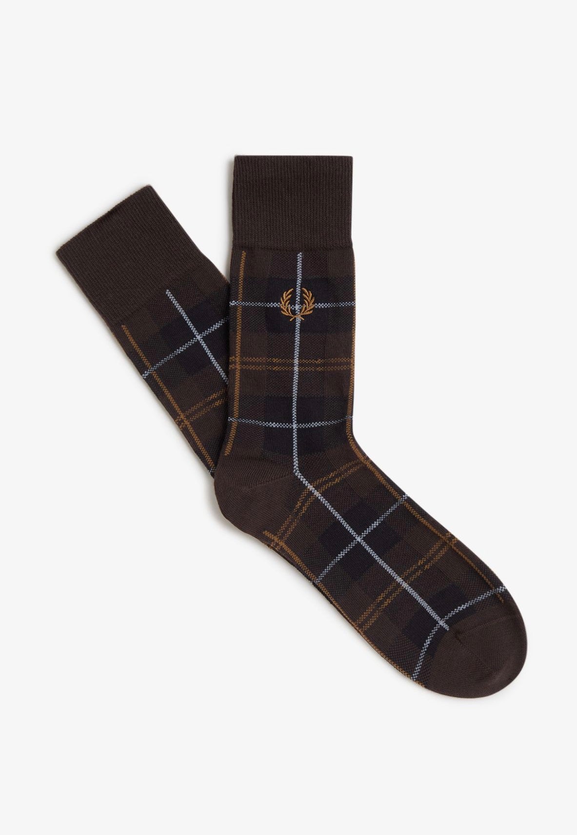 Fred Perry - Tartan Rich Brown - Socks | Neutral-Image