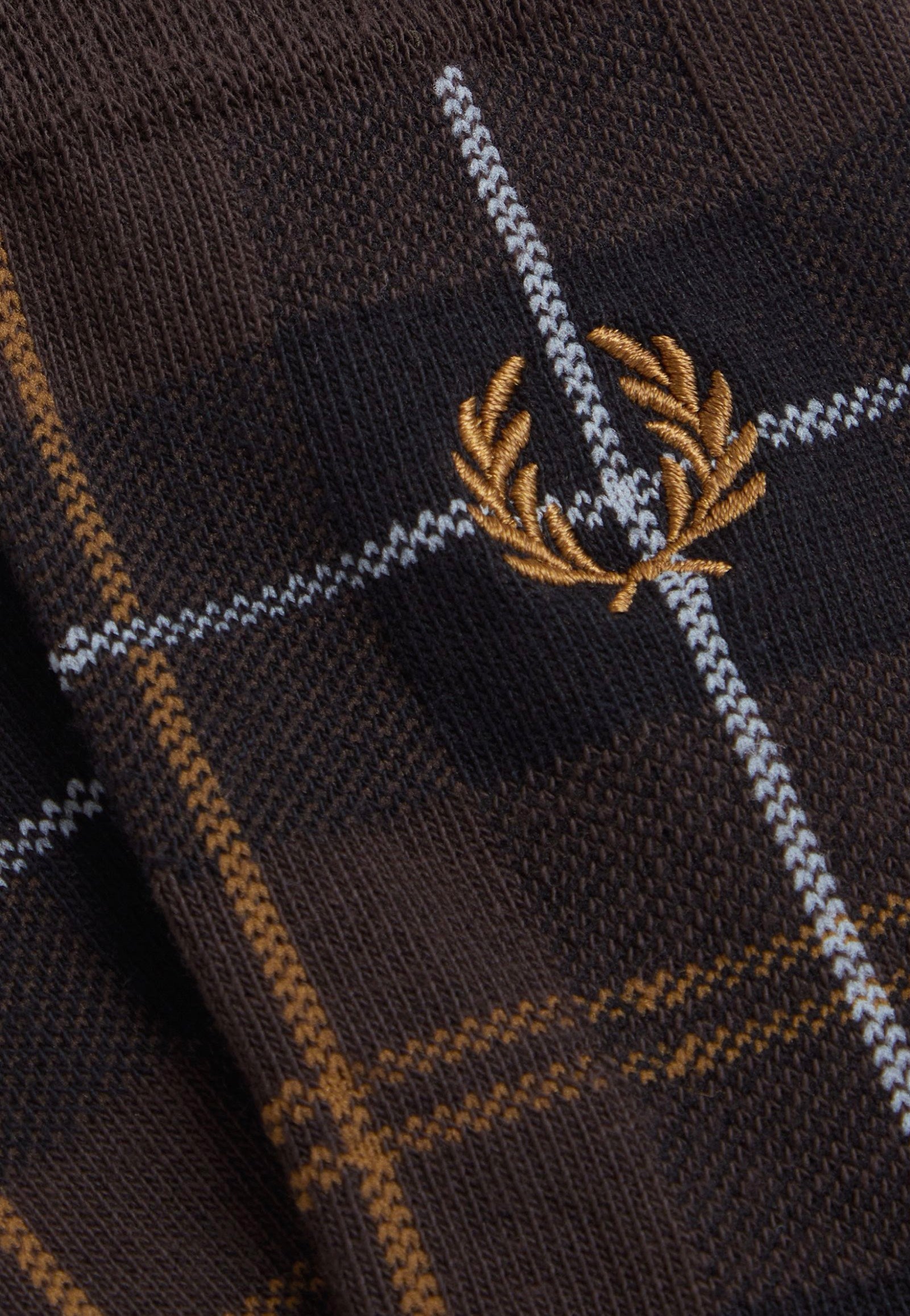 Fred Perry - Tartan Rich Brown - Socks | Neutral-Image