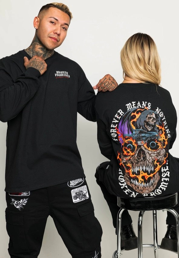 Broken Promises - Magma Black - Longsleeve | Men-Image