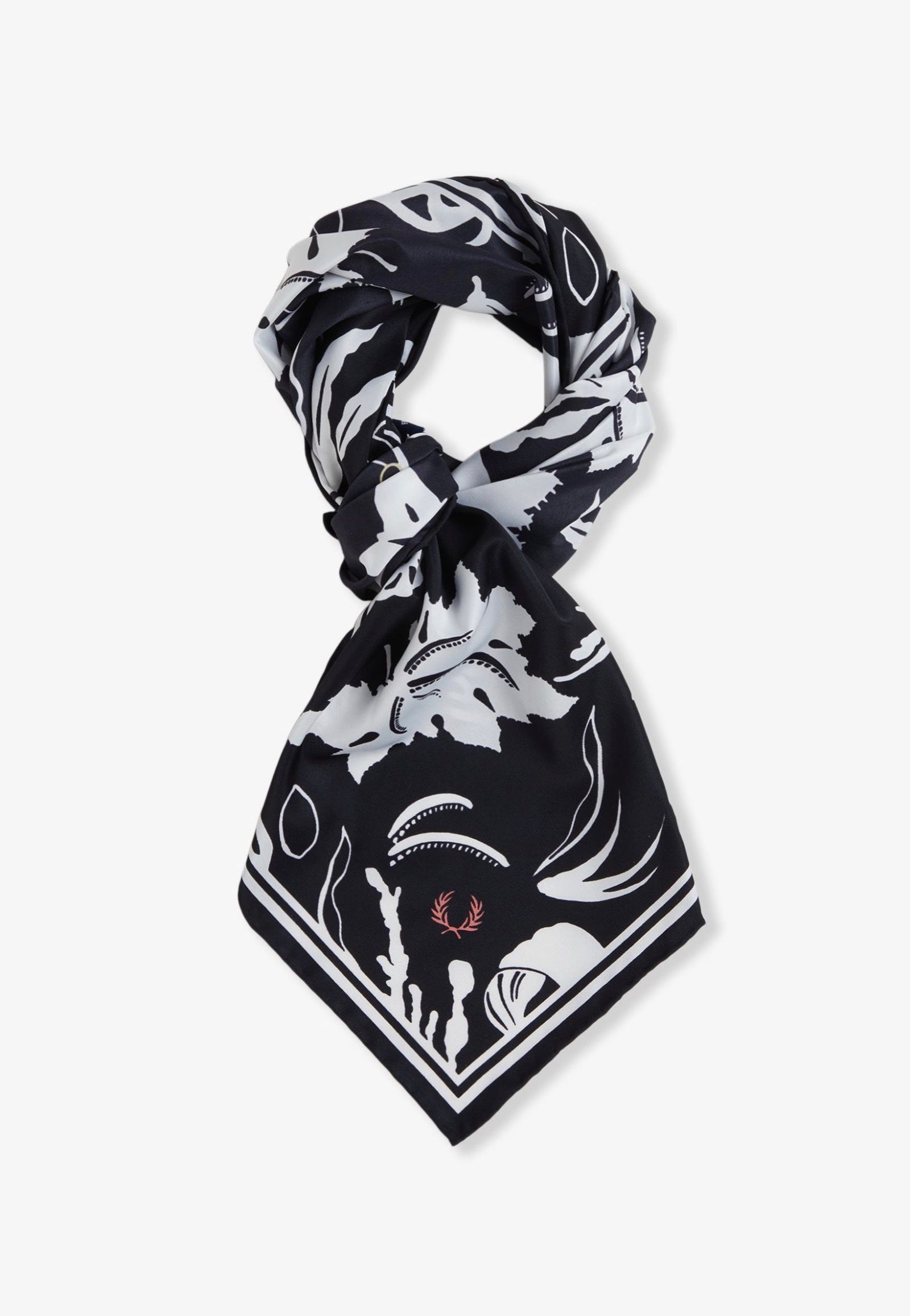 Fred Perry x Amy Winehouse - Amy Black - Scarf | Neutral-Image