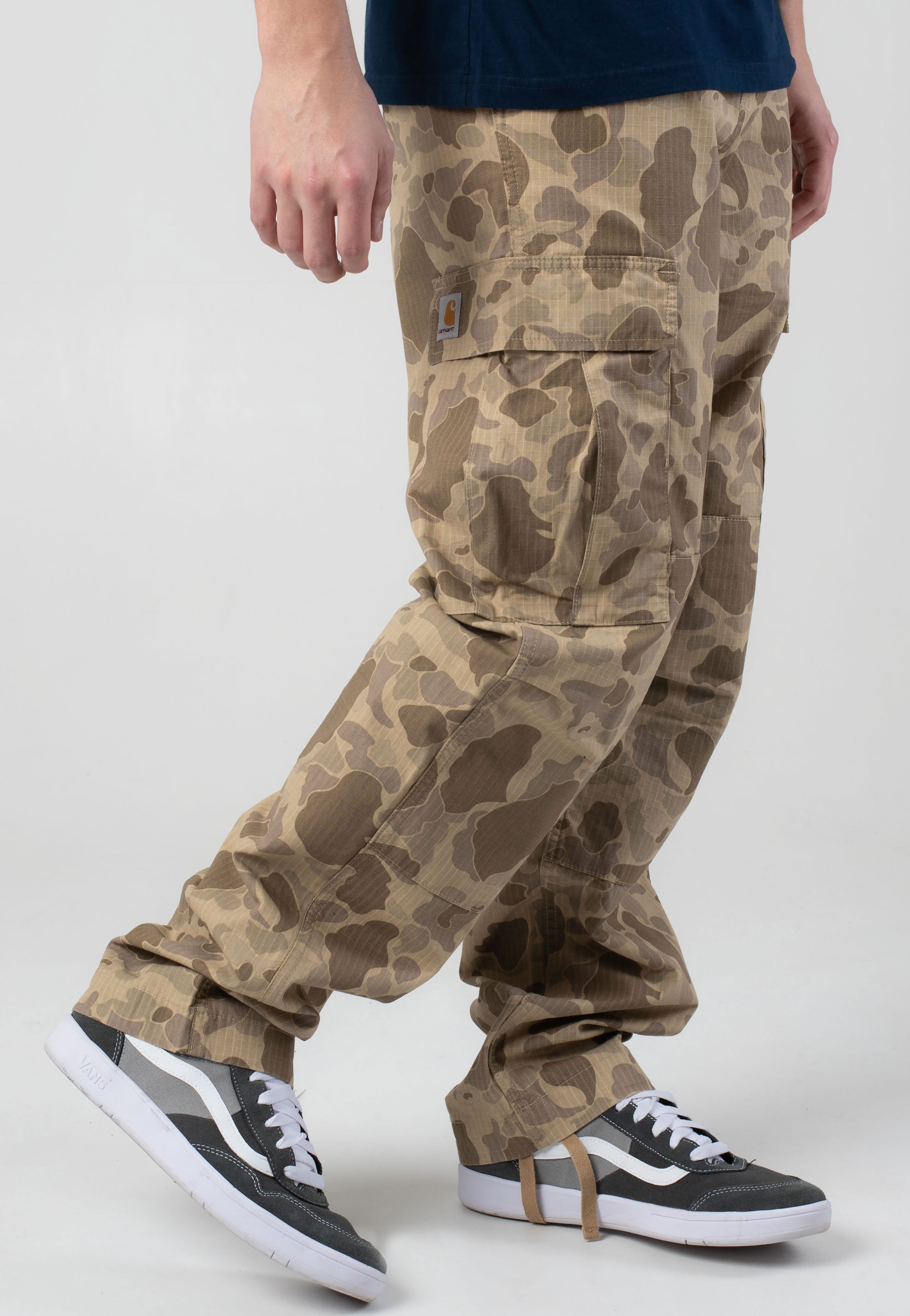 Carhartt WIP - Regular Cargo Rinsed Camo Duck/Desert - Pants | Men-Image