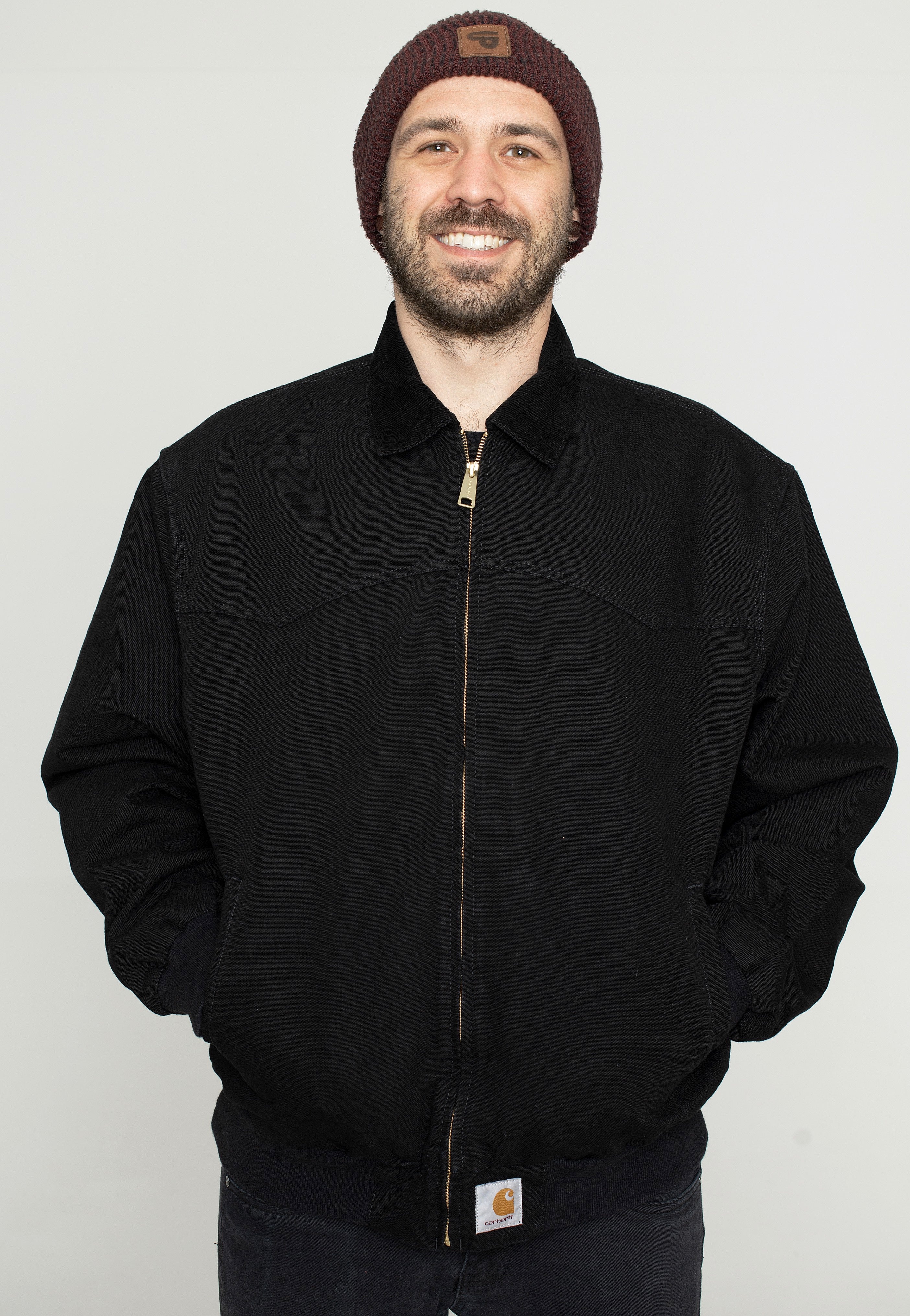Carhartt WIP - OG Santa Fe Rinsed Black/Black - Jacket | Men-Image