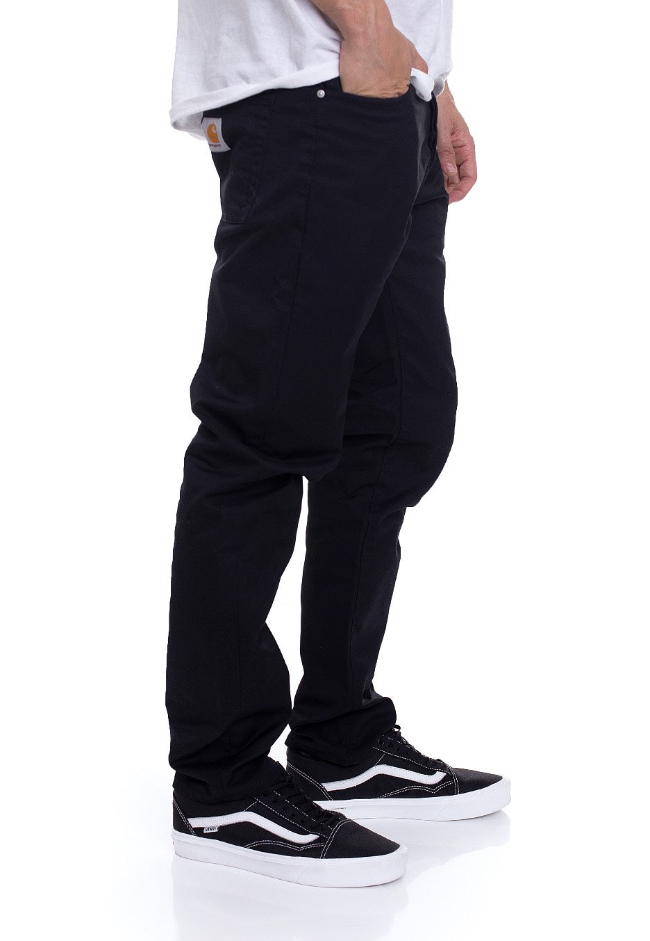 Carhartt WIP - Klondike Lamar Black Rinsed - Pants | Men-Image