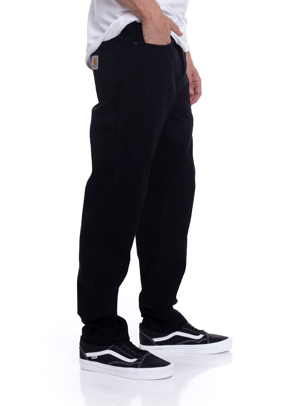 Carhartt WIP - Master Denison Black Rinsed - Pants | Men-Image