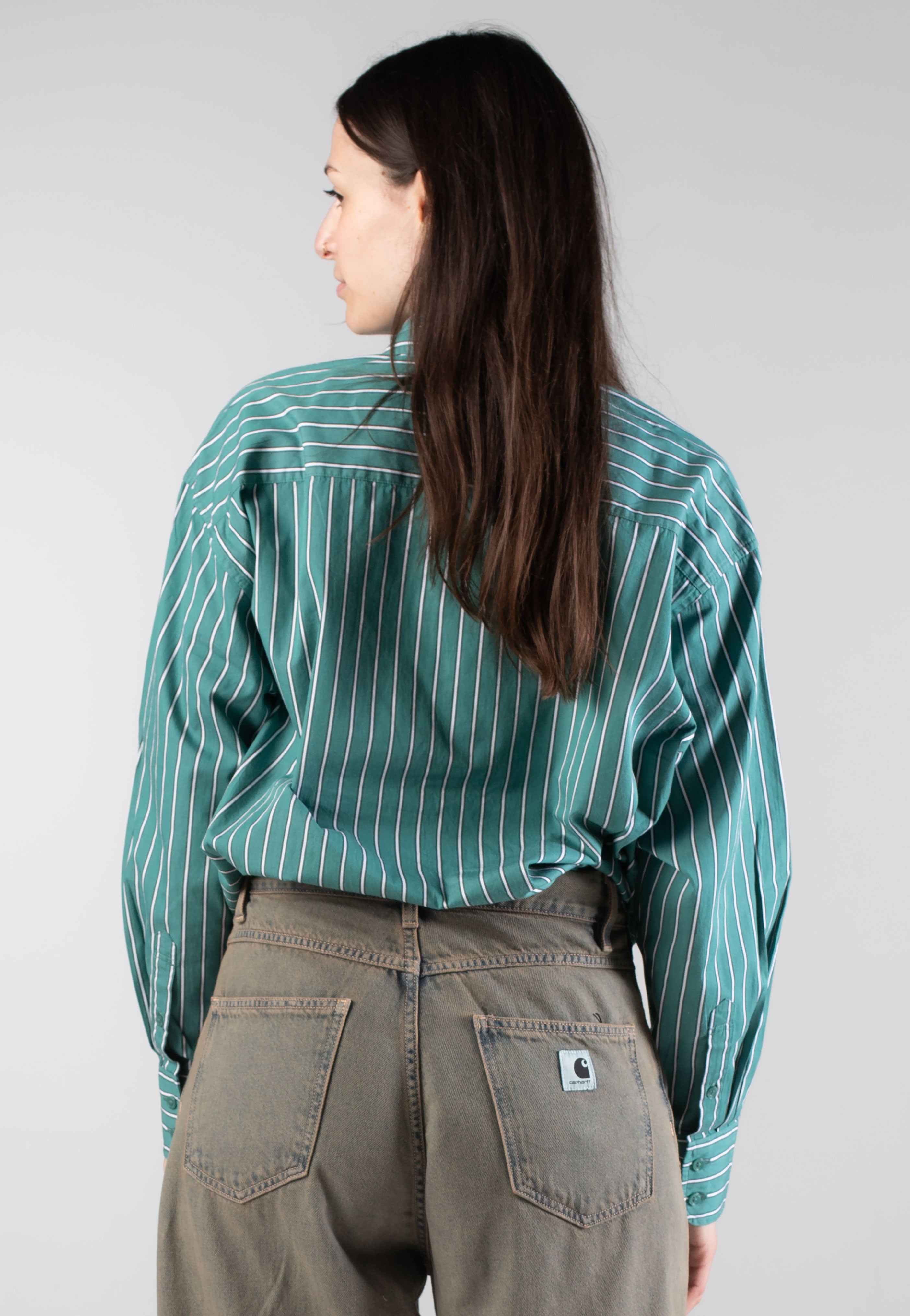 Carhartt WIP - W' Grimsby Stripe Saguaro - Shirt | Women-Image