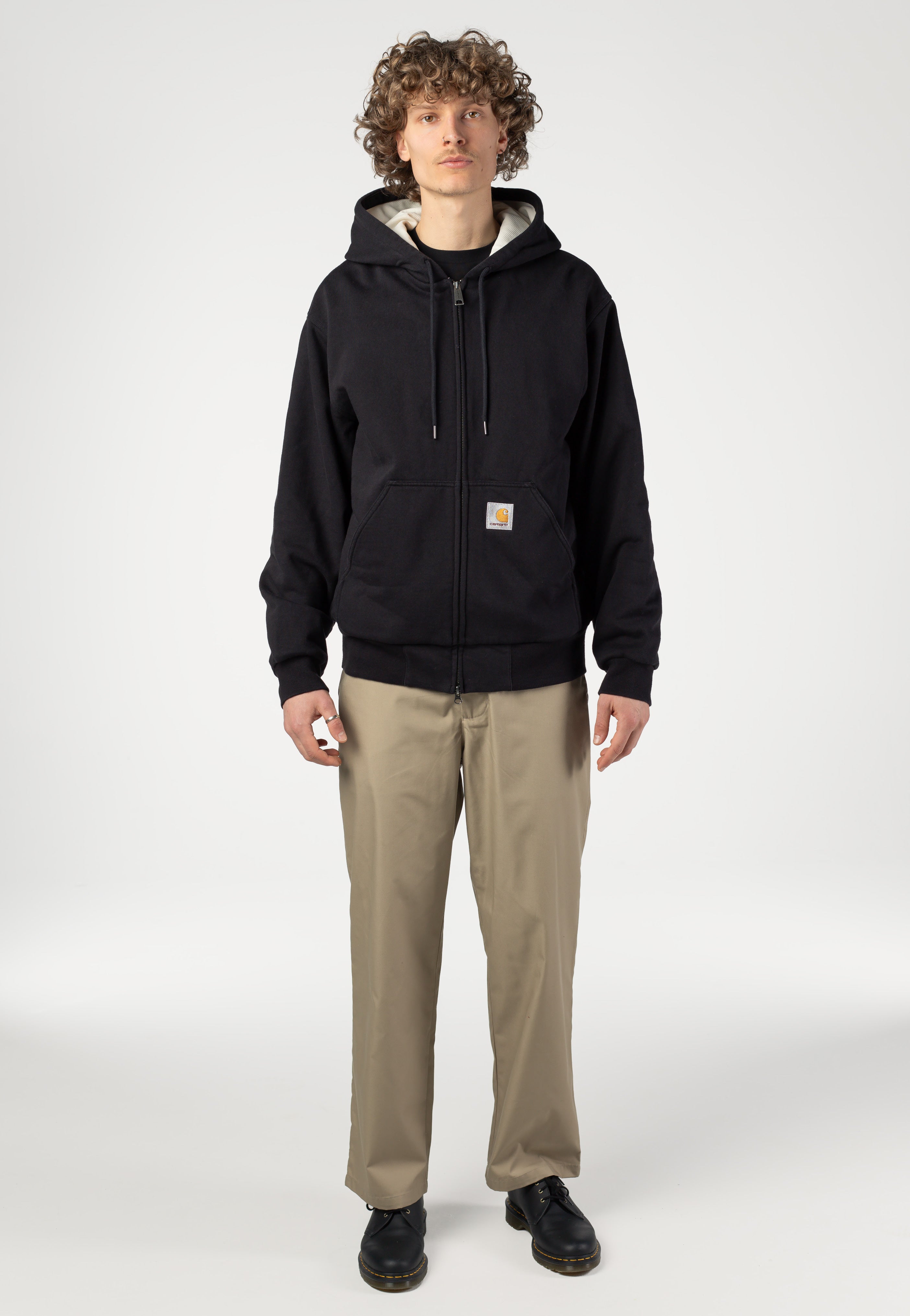 Carhartt WIP - Active Sweat Stone Washed Black - Jacket | Men-Image