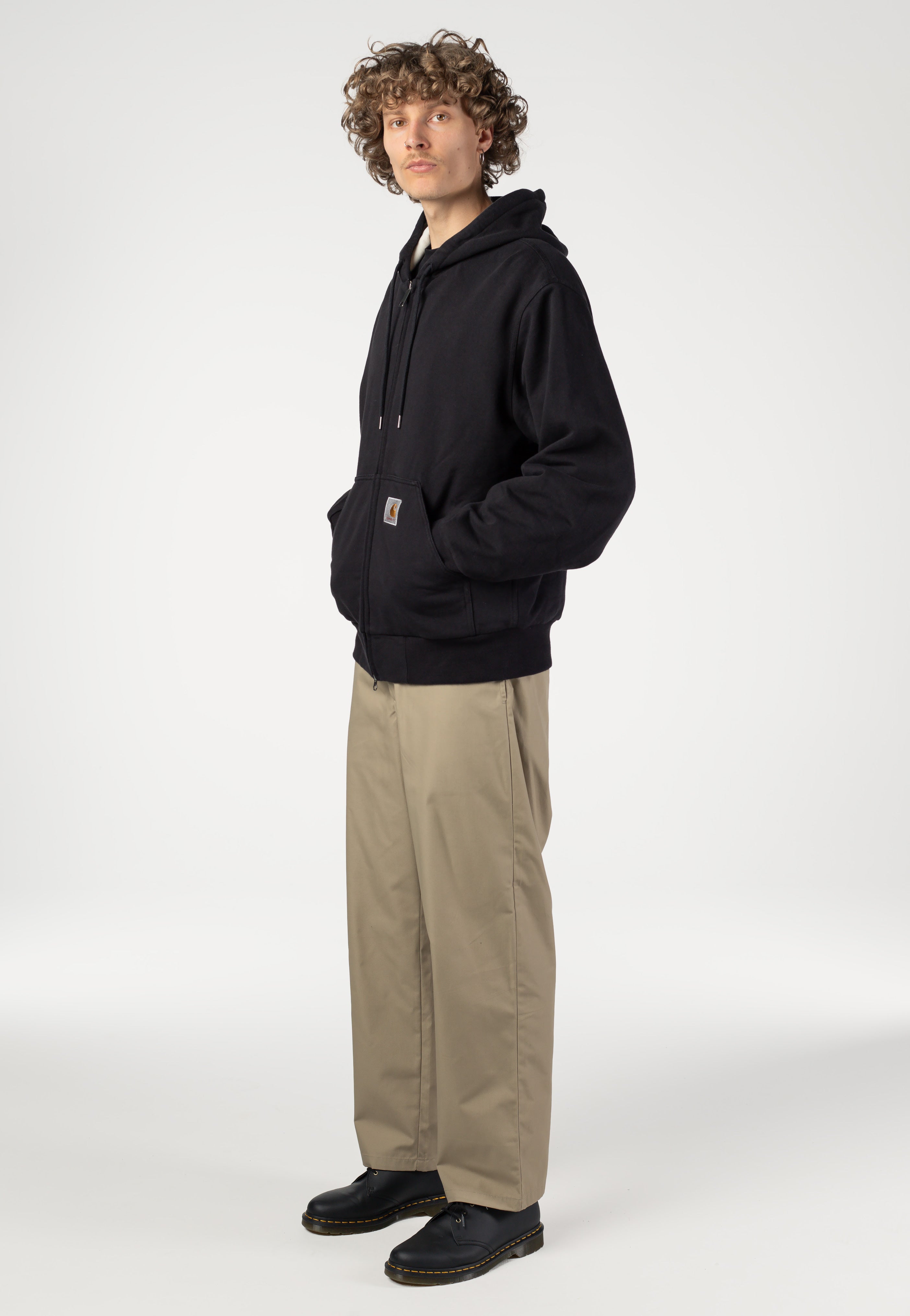 Carhartt WIP - Active Sweat Stone Washed Black - Jacket | Men-Image