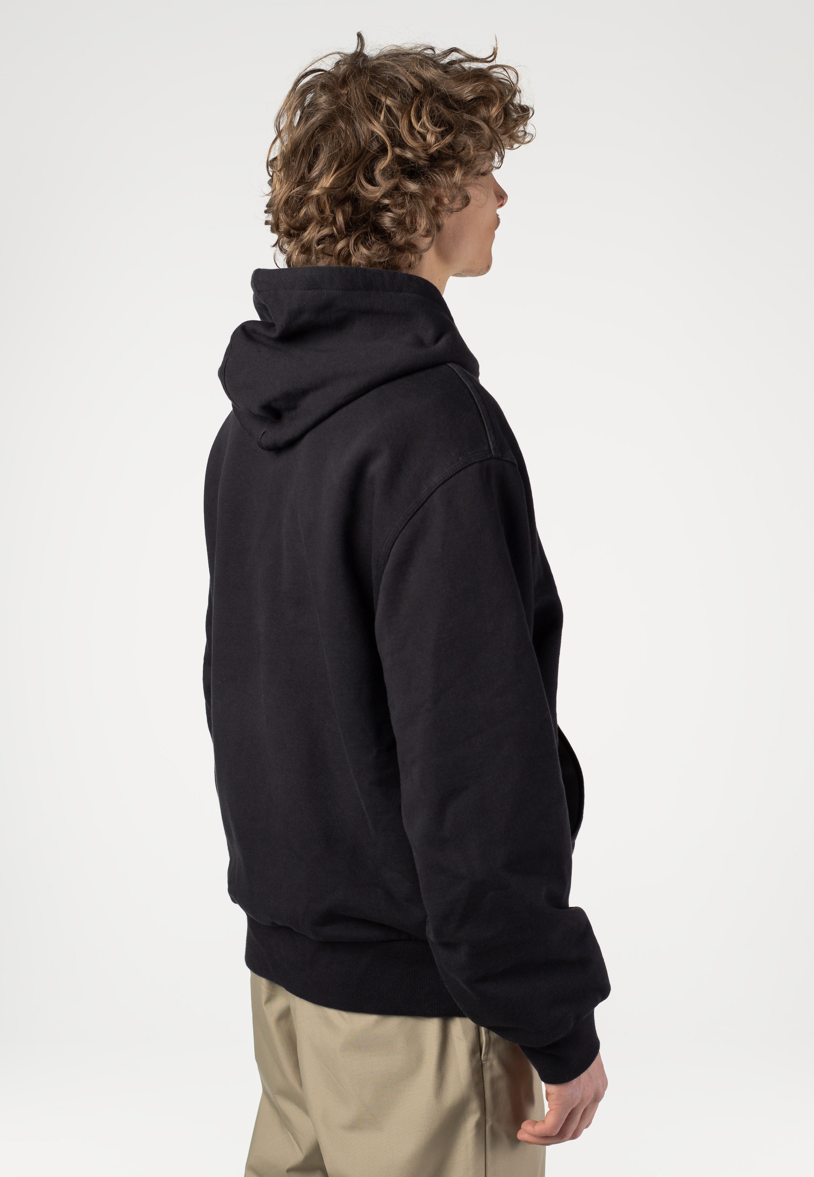 Carhartt WIP - Active Sweat Stone Washed Black - Jacket | Men-Image