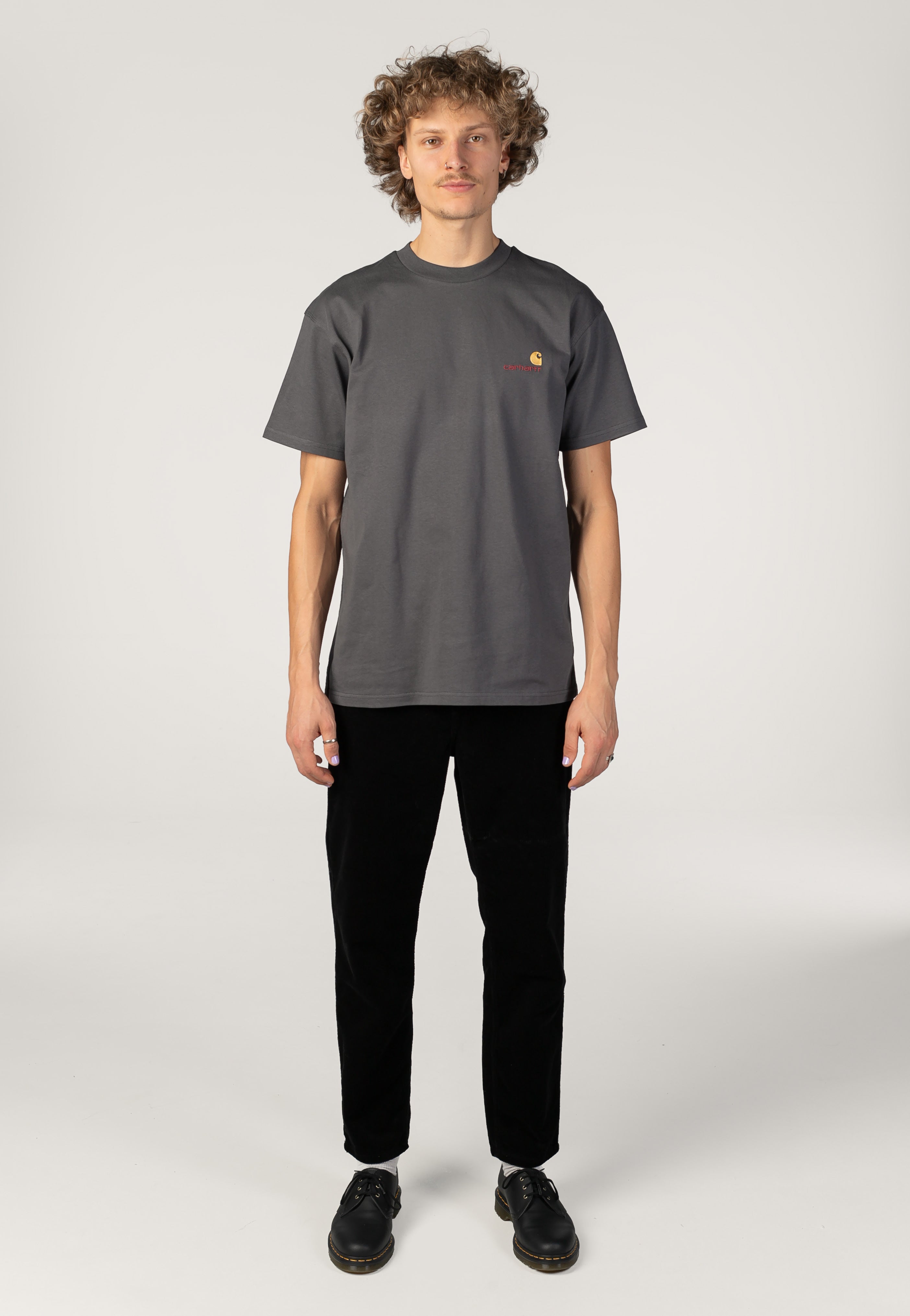 Carhartt WIP - American Script Graphite - T-Shirt | Men-Image