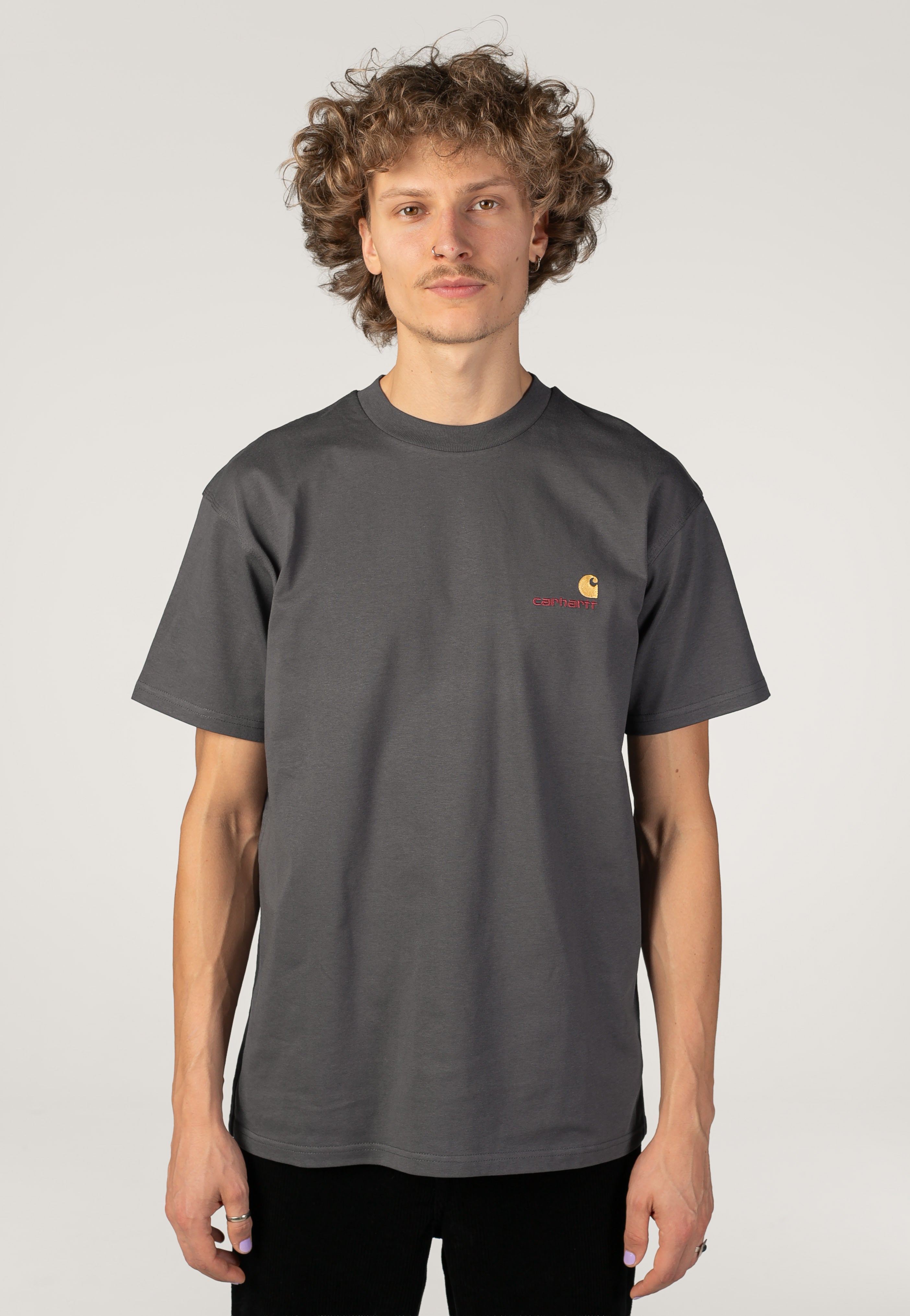 Carhartt WIP - American Script Graphite - T-Shirt | Men-Image