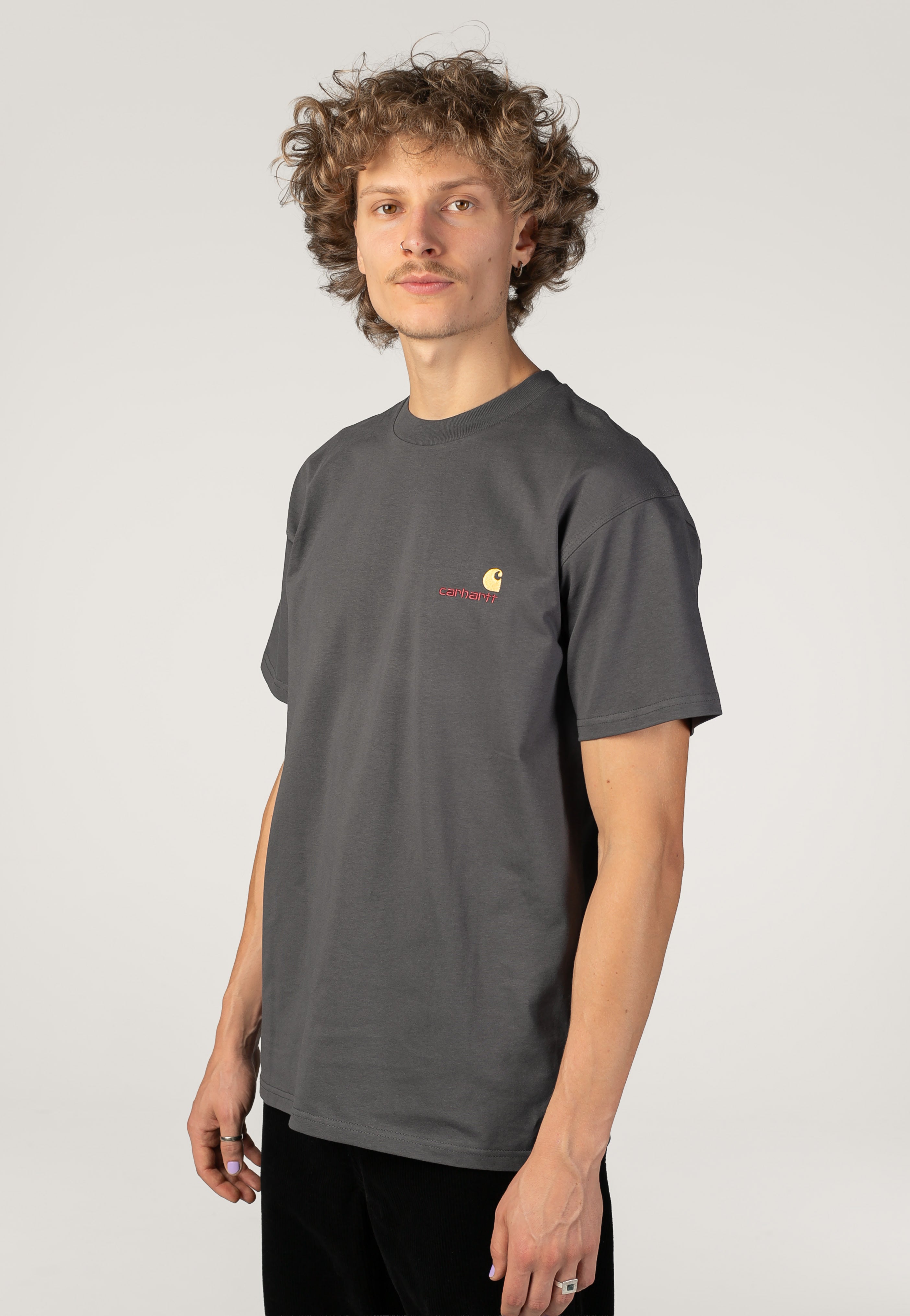 Carhartt WIP - American Script Graphite - T-Shirt | Men-Image