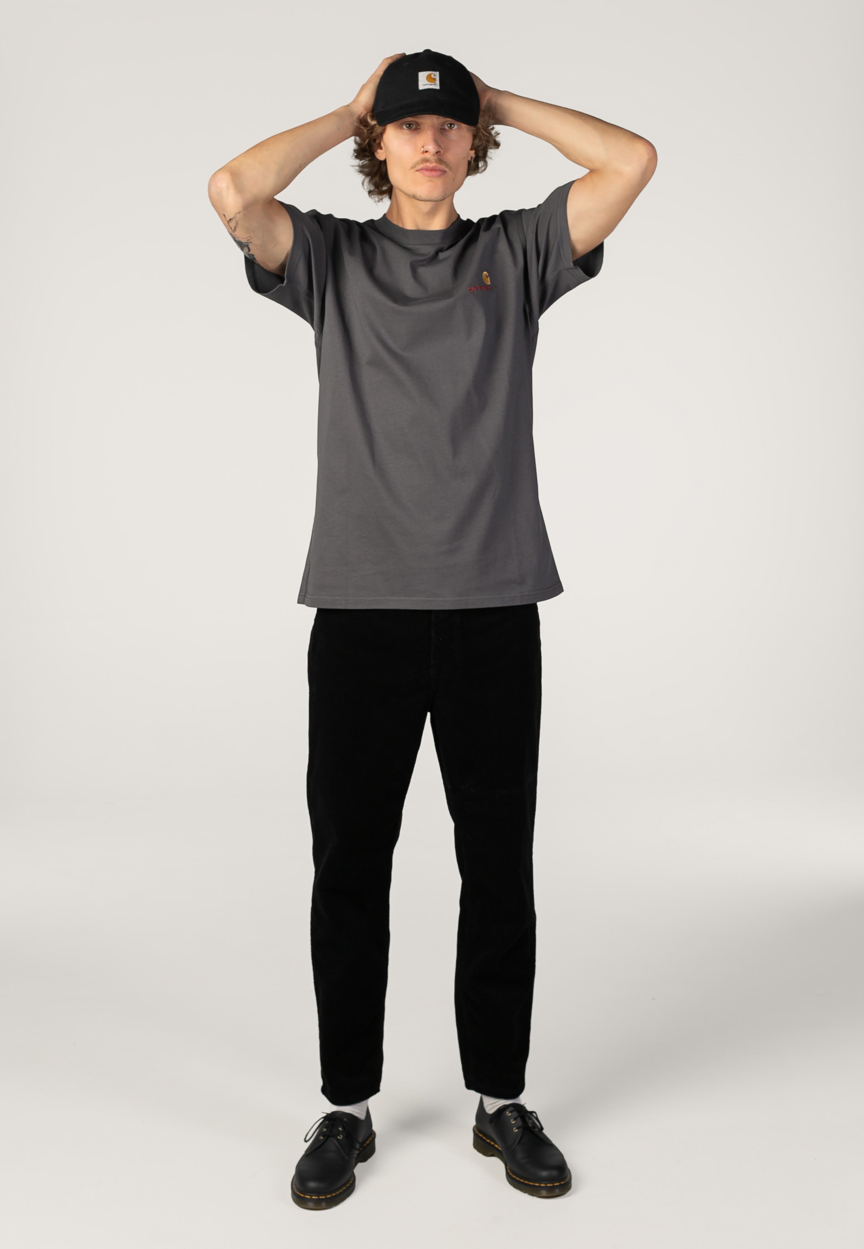 Carhartt WIP - American Script Graphite - T-Shirt | Men-Image