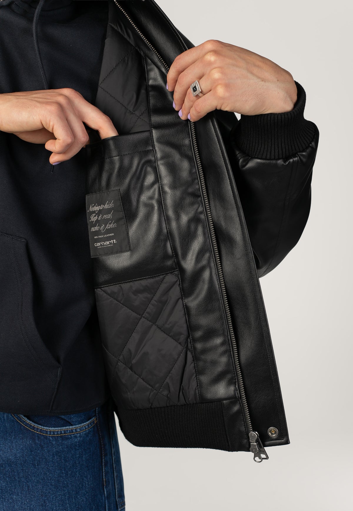 Carhartt WIP Arizona Black Jacke | Men-Image