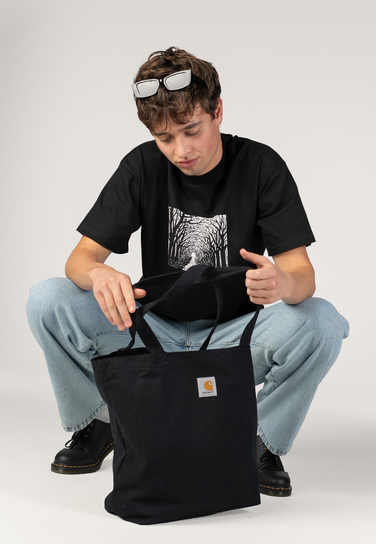 Carhartt WIP Avenue Black Tričko | Men-Image