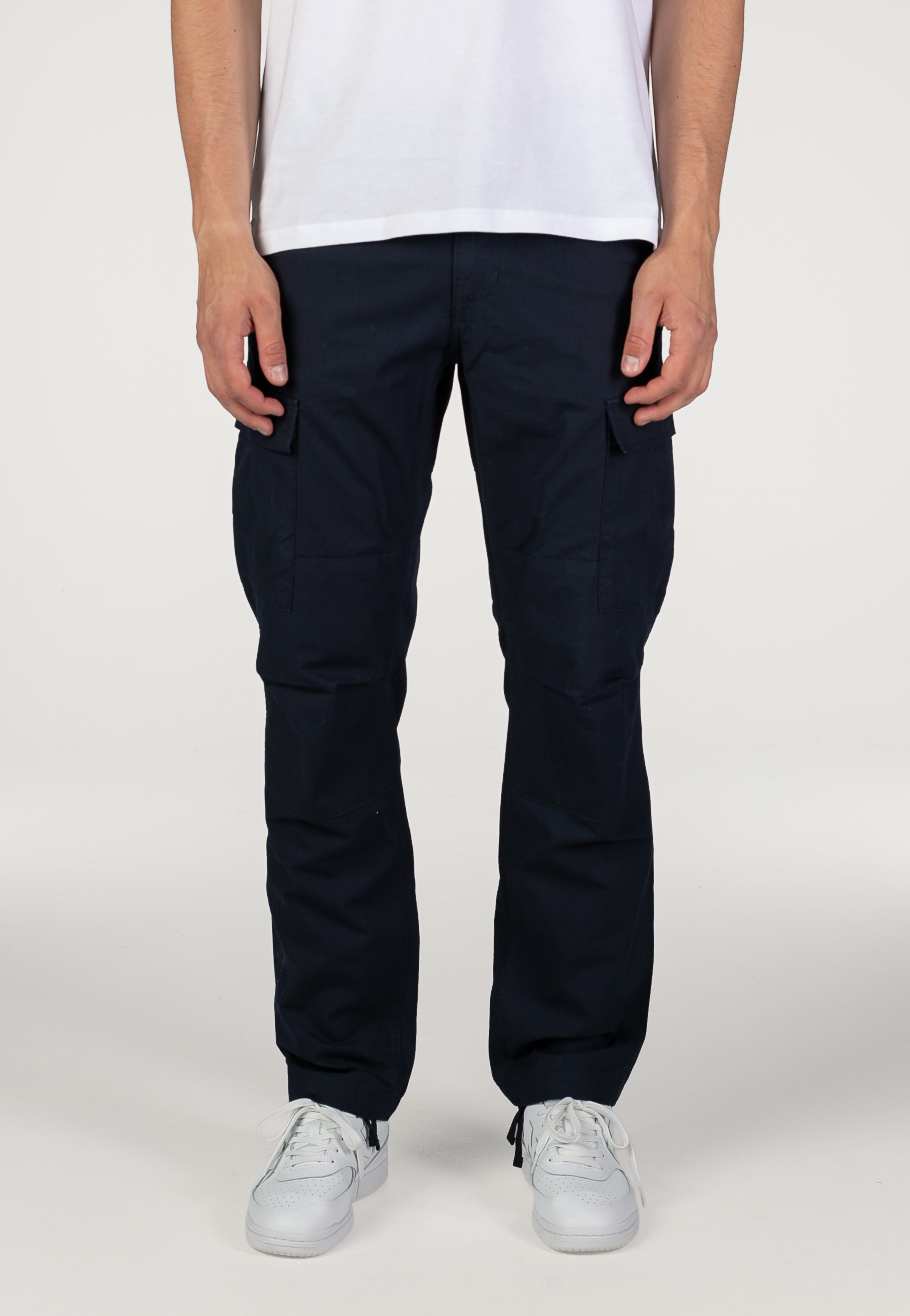 Carhartt WIP - Aviation Rinsed Dark Navy - Pants | Men-Image