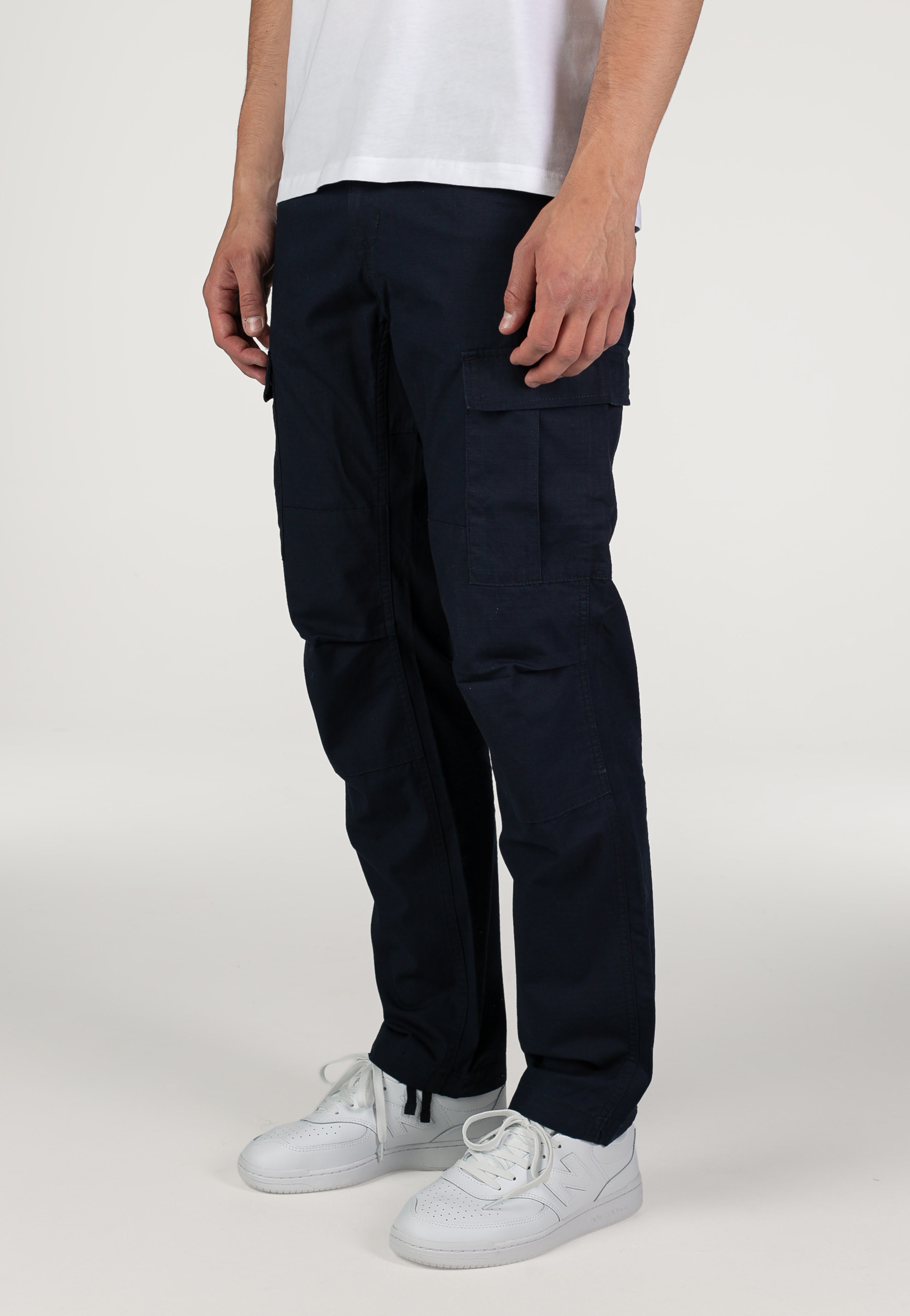 Carhartt WIP - Aviation Rinsed Dark Navy - Pants | Men-Image